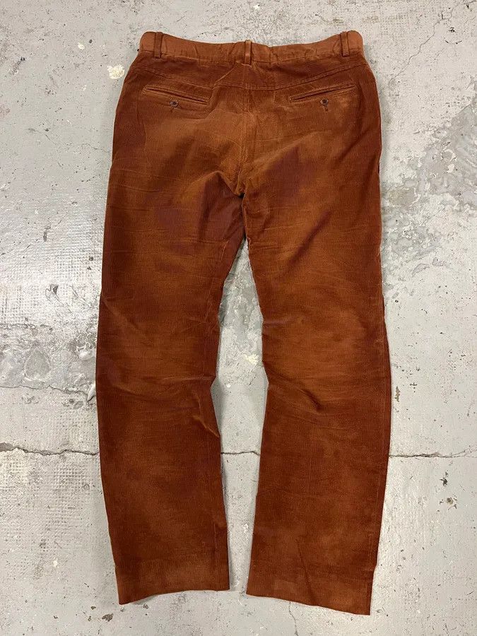 Designer × Dolce & Gabbana × Vintage 1990s Dolce & Gabbana Camel Velvet Pants Size US 34 / EU 50 - 2 Thumbnail