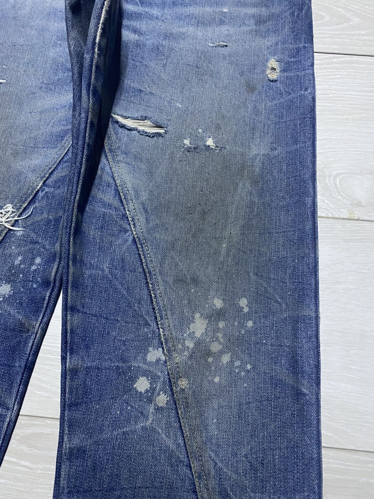 Japanese Brand Vintage Japanese Brand Acid Wash Thunder Distressed Style Size US 33 - 8 Thumbnail