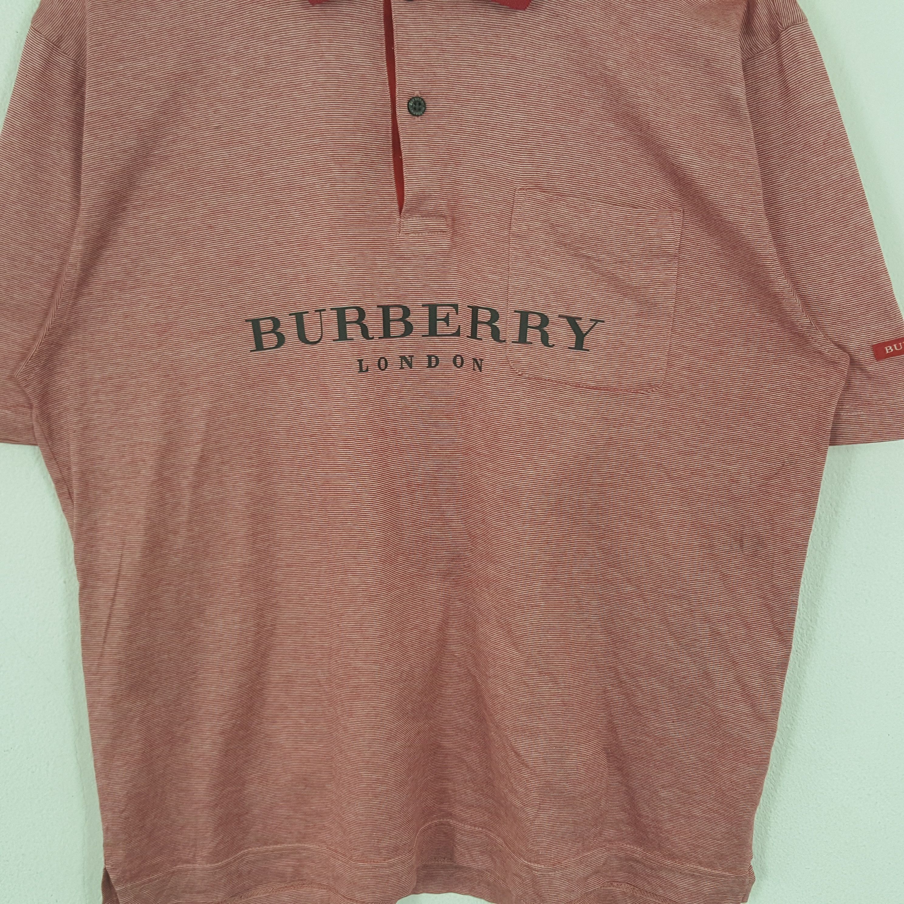 Burberry × Vintage Vintage Burberry London Designer Brand Polos Size US L / EU 52-54 / 3 - 2 Thumbnail