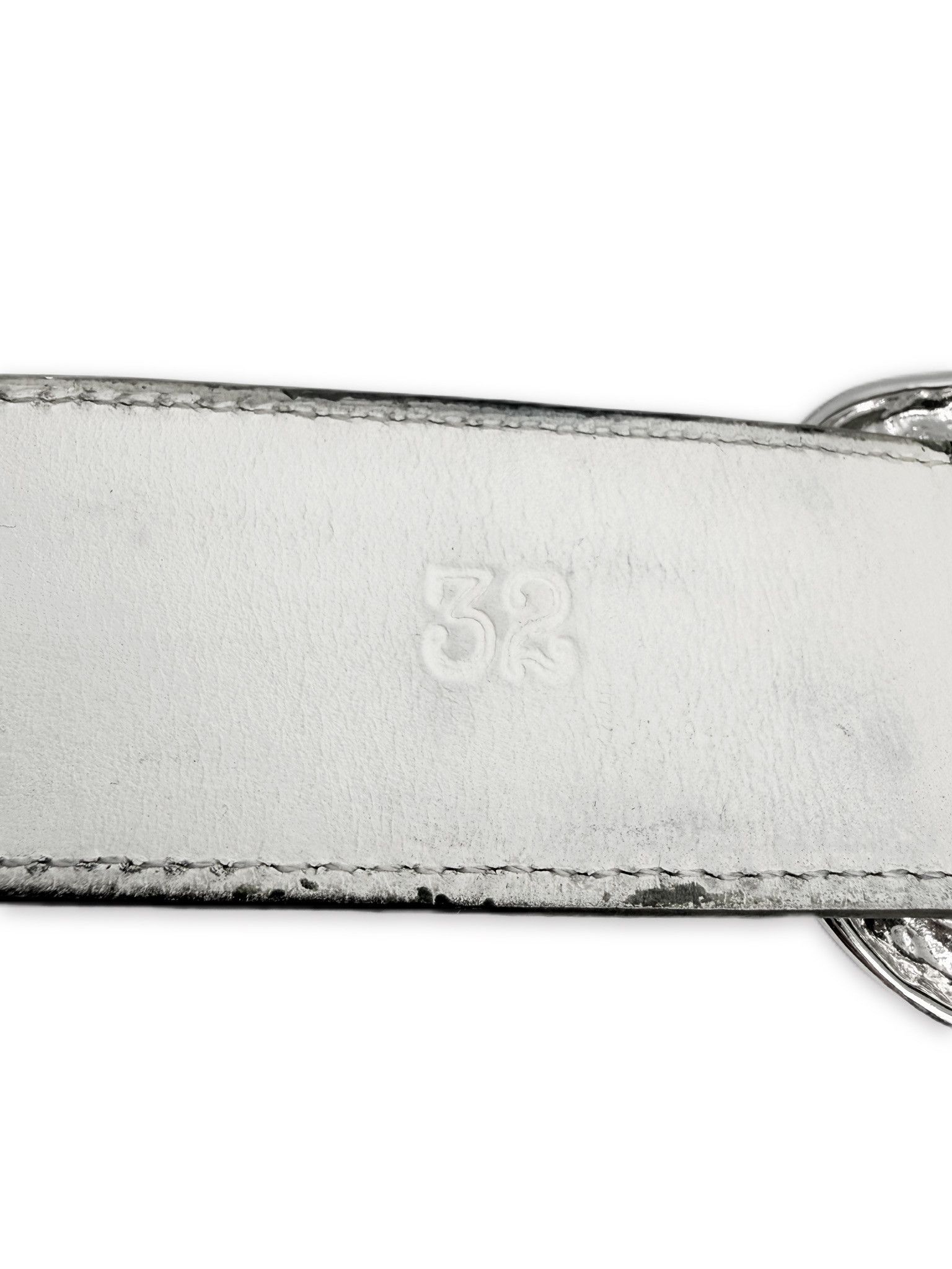 Chrome Hearts Chrome Hearts Lime Green 1.5 inch Gunslinger Leather Belt Size 32 - 8 Thumbnail