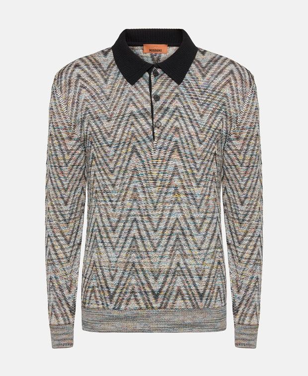 Missoni Long-sleeved polo shirt Size US S / EU 44-46 / 1 - 1 Thumbnail