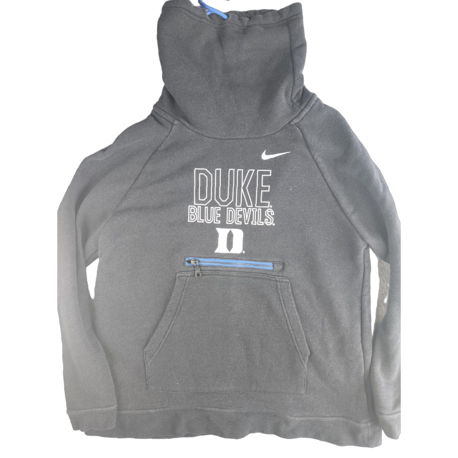 Nike VINTAGE Nike Red Sweatshirt Duke Blue Devils Cowl Neck Pullover Sz Small Mens Long Sleeve Drawstring Red/Blue Cotton, Cotton Blend, Polyester Sports Size US S / EU 44-46 / 1 - 1 Thumbnail