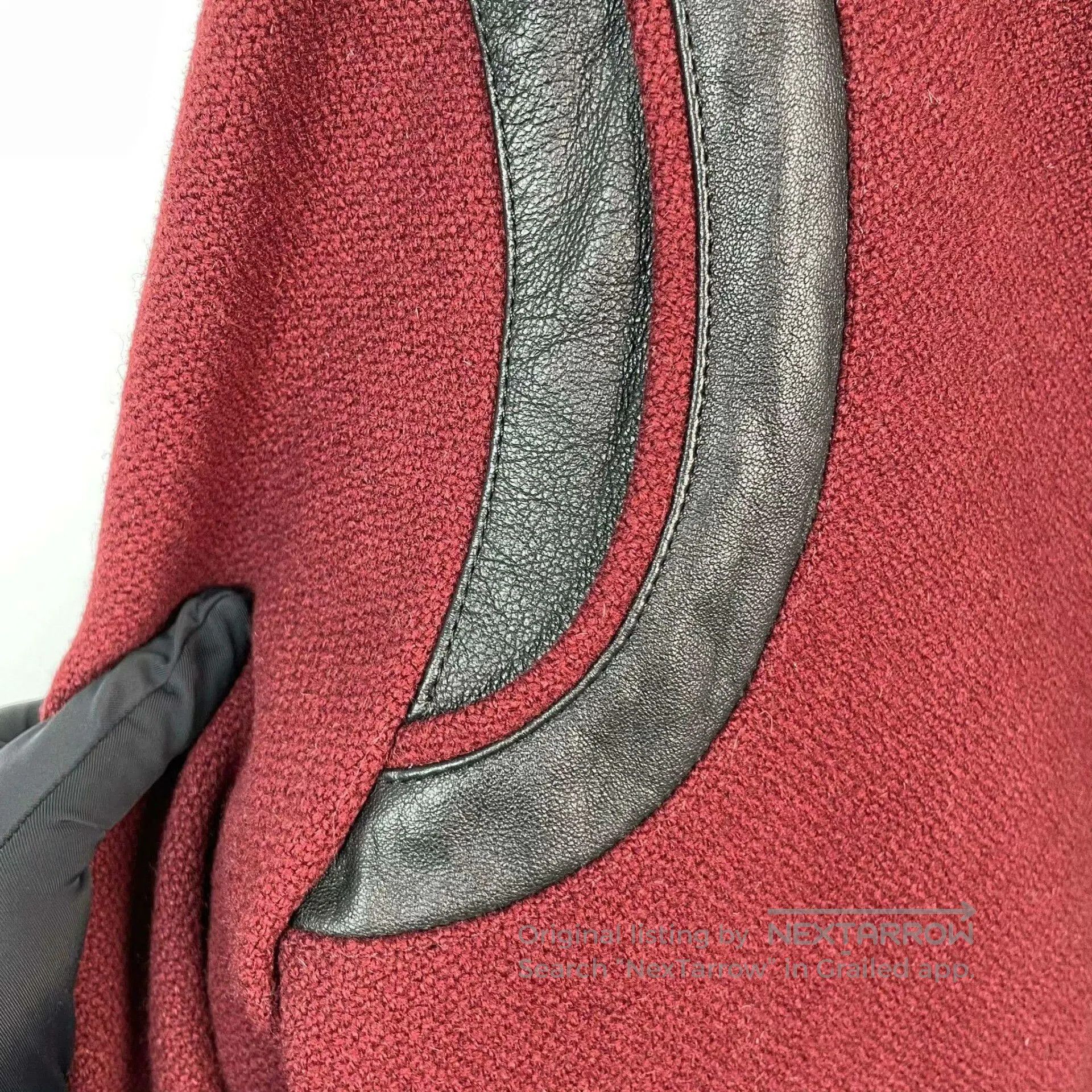 Saint Laurent Paris Saint Laurent Wool Leather Jacket 36. Size XS / US 0-2 / IT 36-38 - 9 Thumbnail