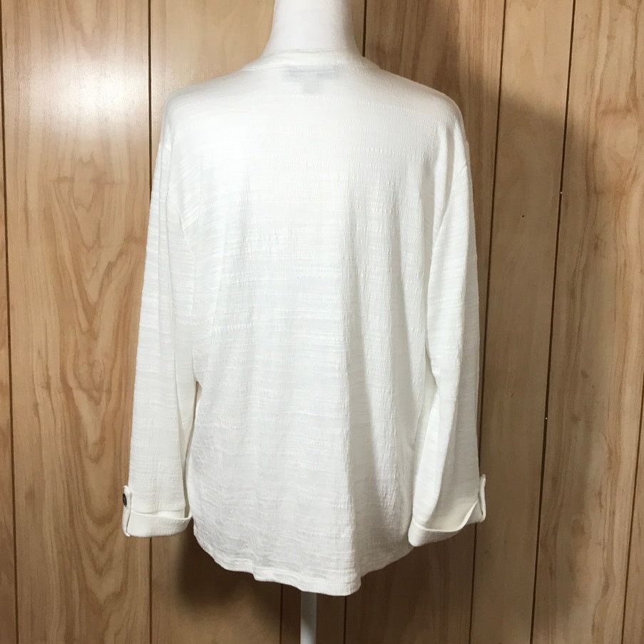 Other Carolyn Taylor V-Neck Button-Down Long Sleeve Top XL Size XL / US 12-14 / IT 48-50 - 2 Thumbnail