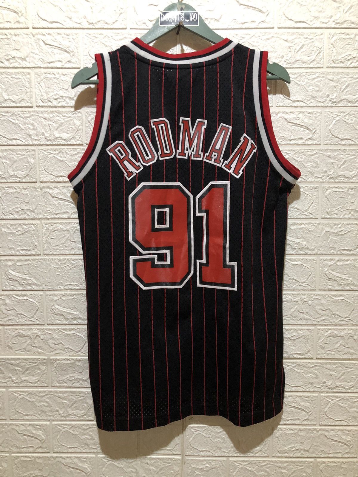 Adidas × NBA × Vintage DENNIS RODMAN 91 JERSEY Size US S / EU 44-46 / 1 - 2 Thumbnail