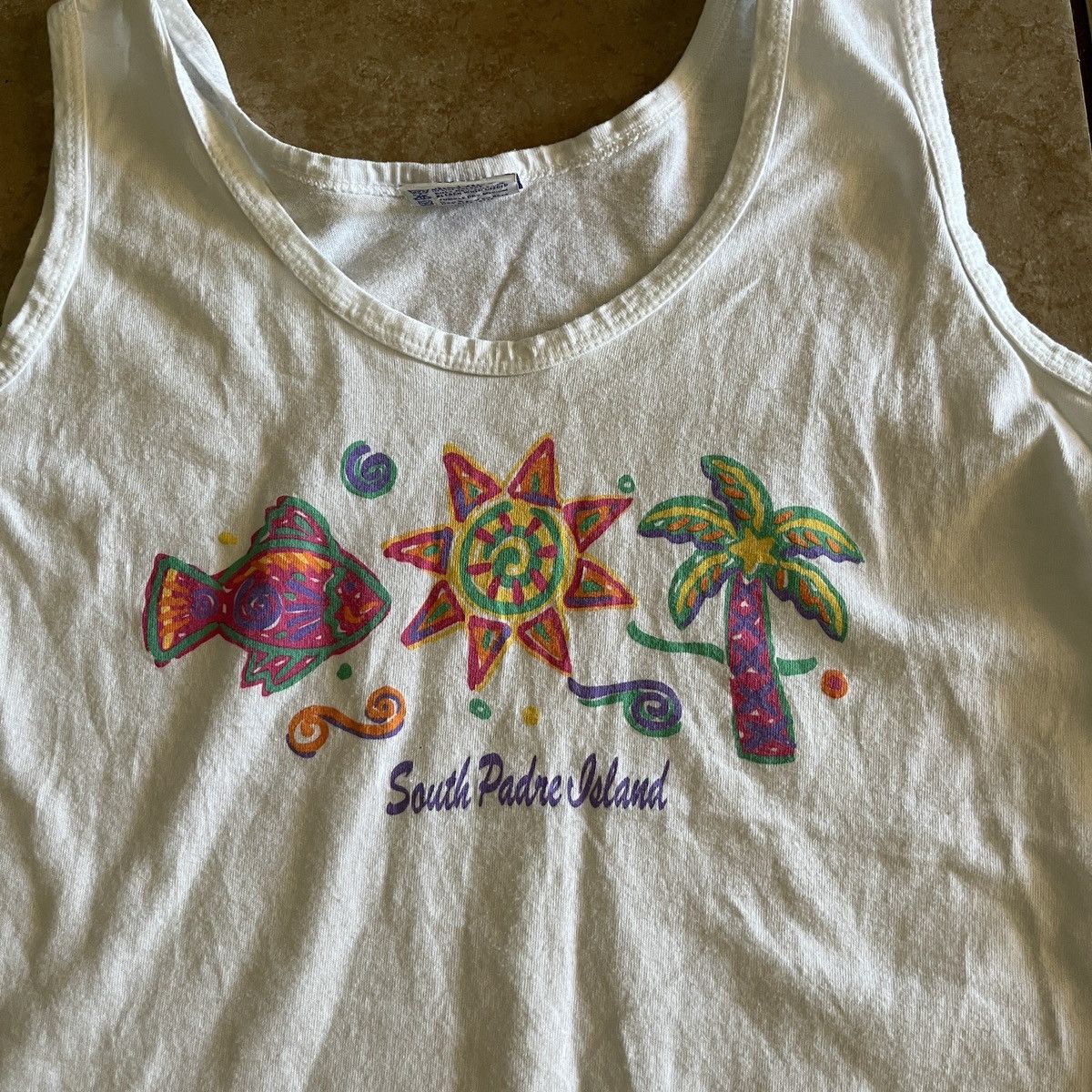 Vintage Vintage South Padre Island Tank Top Size US M / EU 48-50 / 2 - 2 Thumbnail