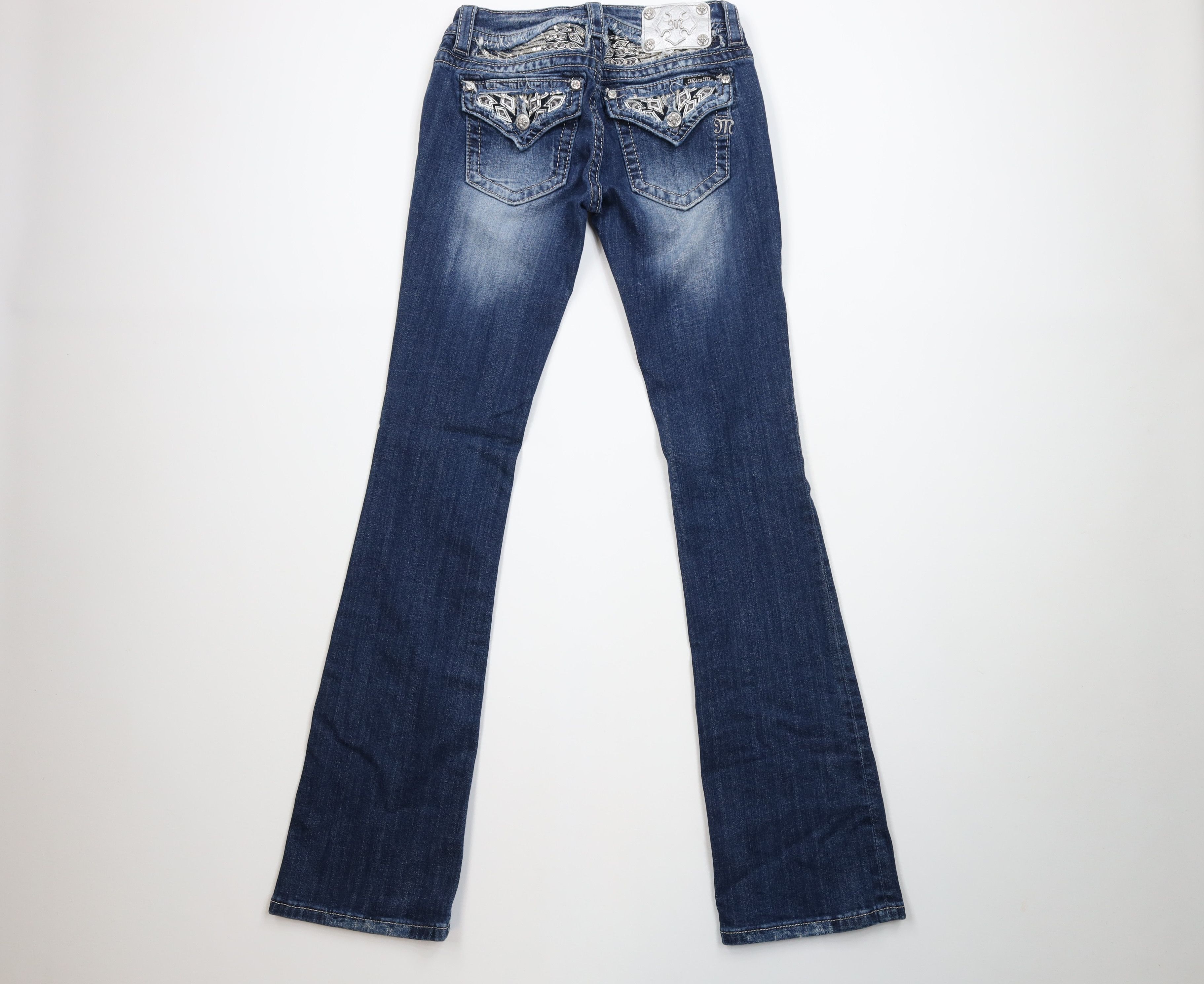 Miss Me Miss Me Stretch Sequined Wings Signature Bootcut Jeans Size 26" / US 2 / IT 38 - 8 Thumbnail