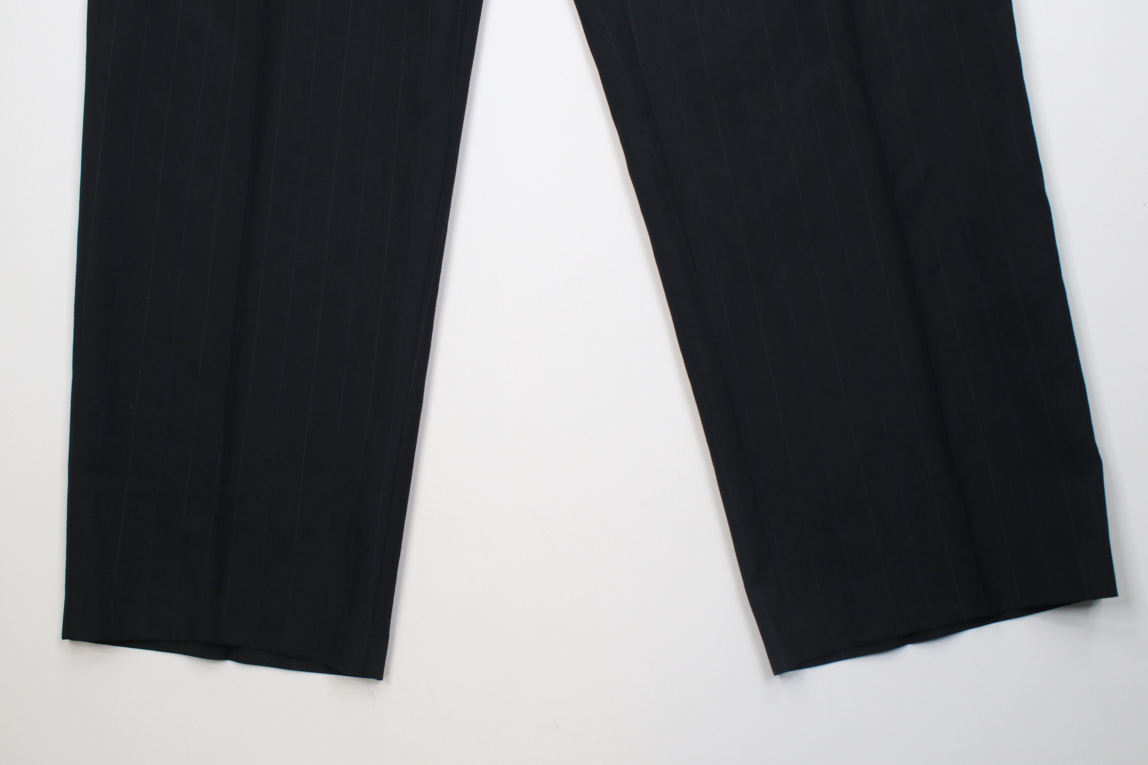 Vintage Vintage 90s Streetwear Knit Wide Leg Chino Pants Black Size US 42 / EU 58 - 4 Thumbnail