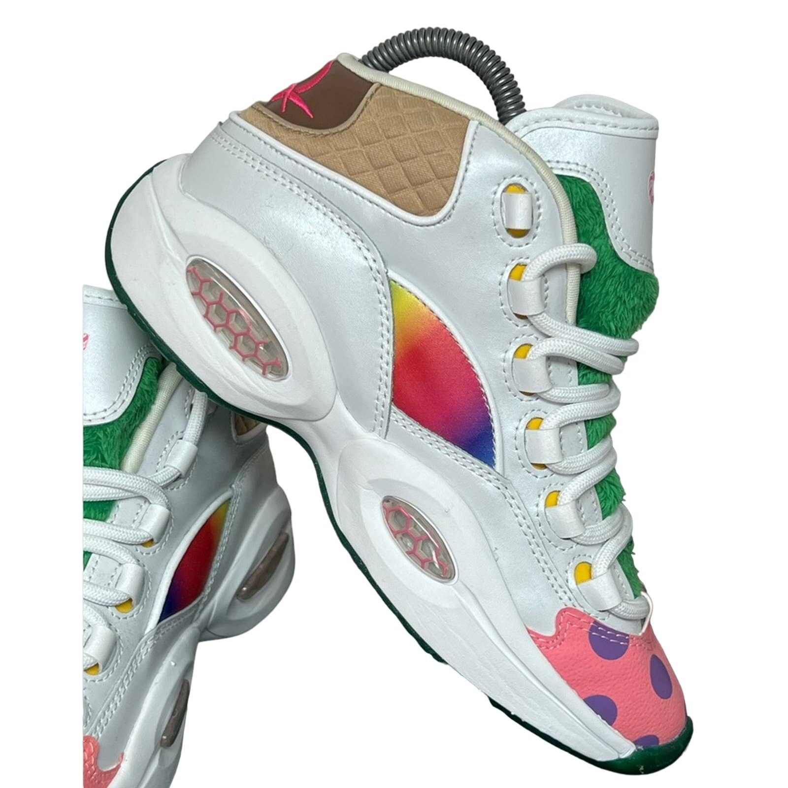 Reebok RARE Reebok Question Mid Iverson Classic x Candy Land SIZE 4 Size US 5.5 / IT 35.5 - 8 Thumbnail