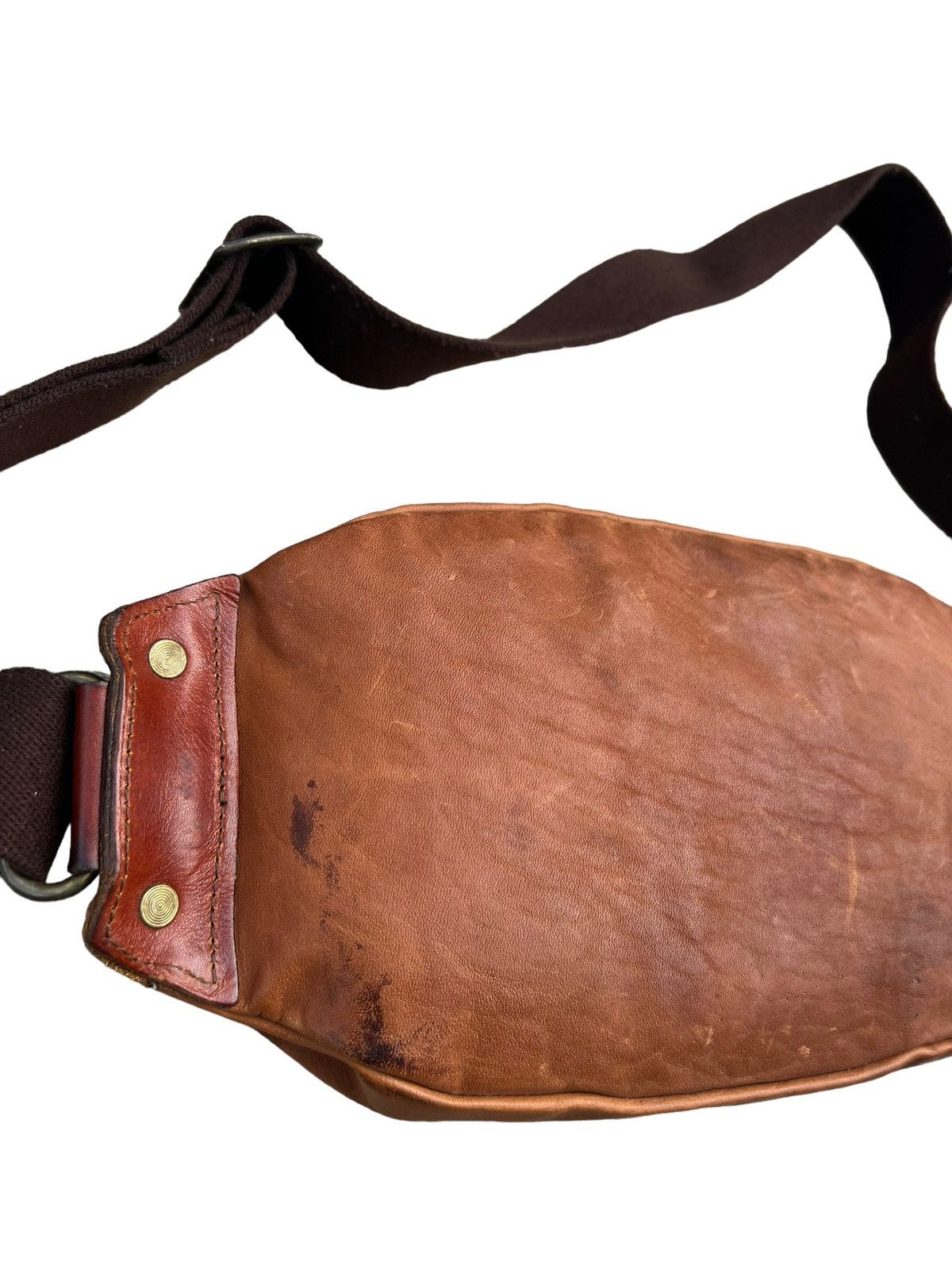 Leather Creed Japan Stains Patina Leather Chest Bag Size ONE SIZE - 15 Thumbnail