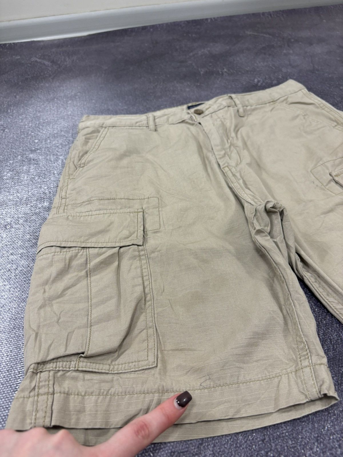 Levi's Vintage Levi’s USA Mustard Military Hype Cargo Shorts Size US 31 - 3 Thumbnail