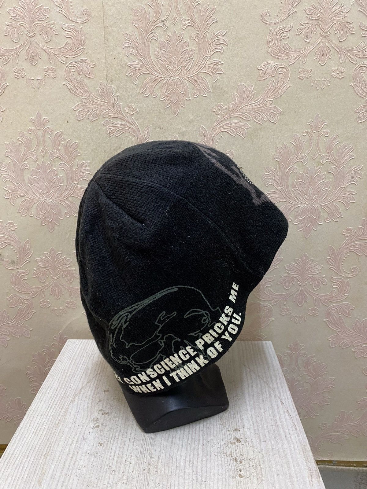 Seditionaries Japanese Brand Stream Big Logo Skull Seditionarie Beanie Hat Size ONE SIZE - 7 Thumbnail