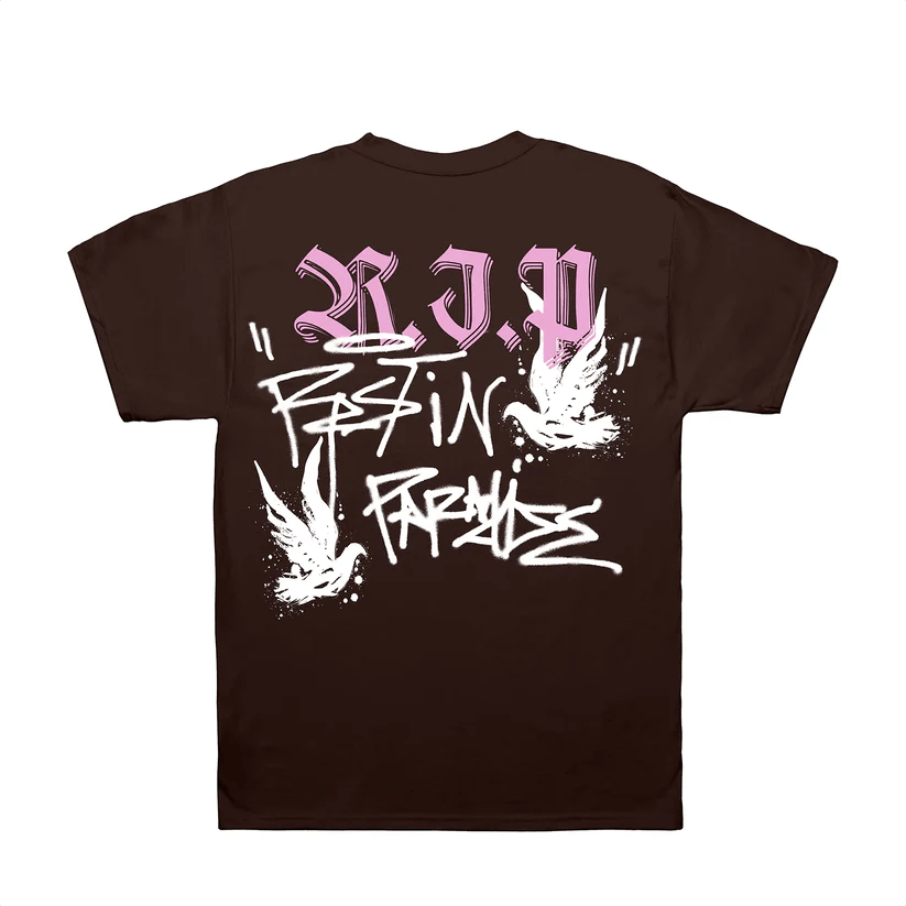 Revenge Revenge GRAFFITI DOVE TEE CHOCOLATE BROWN Brand New Size US XL / EU 56 / 4 - 2 Thumbnail