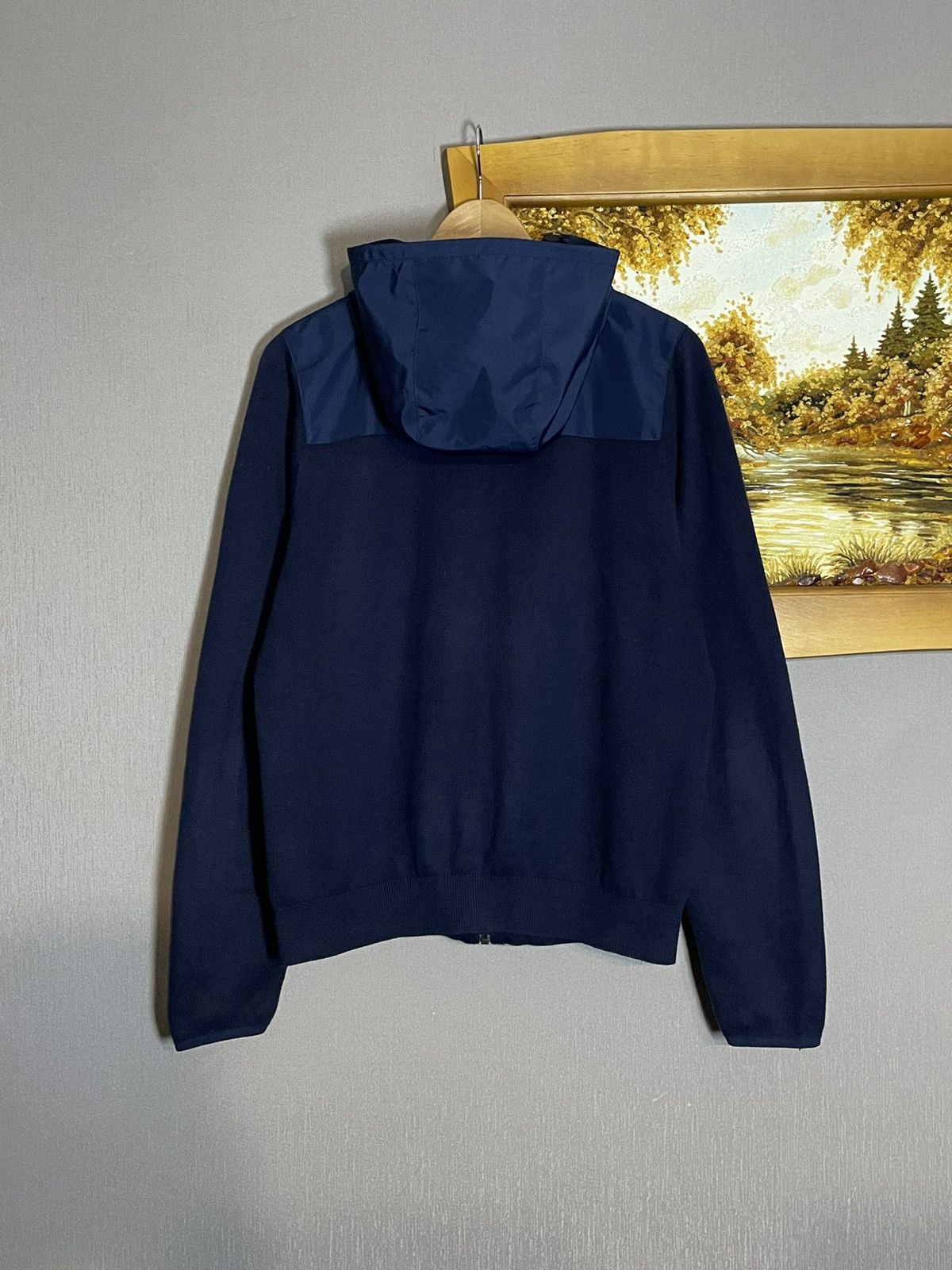 Lacoste Lacoste Nylon Light Hoodie Jacket Navy Zip Up RRP 280$ Size US M / EU 48-50 / 2 - 8 Thumbnail
