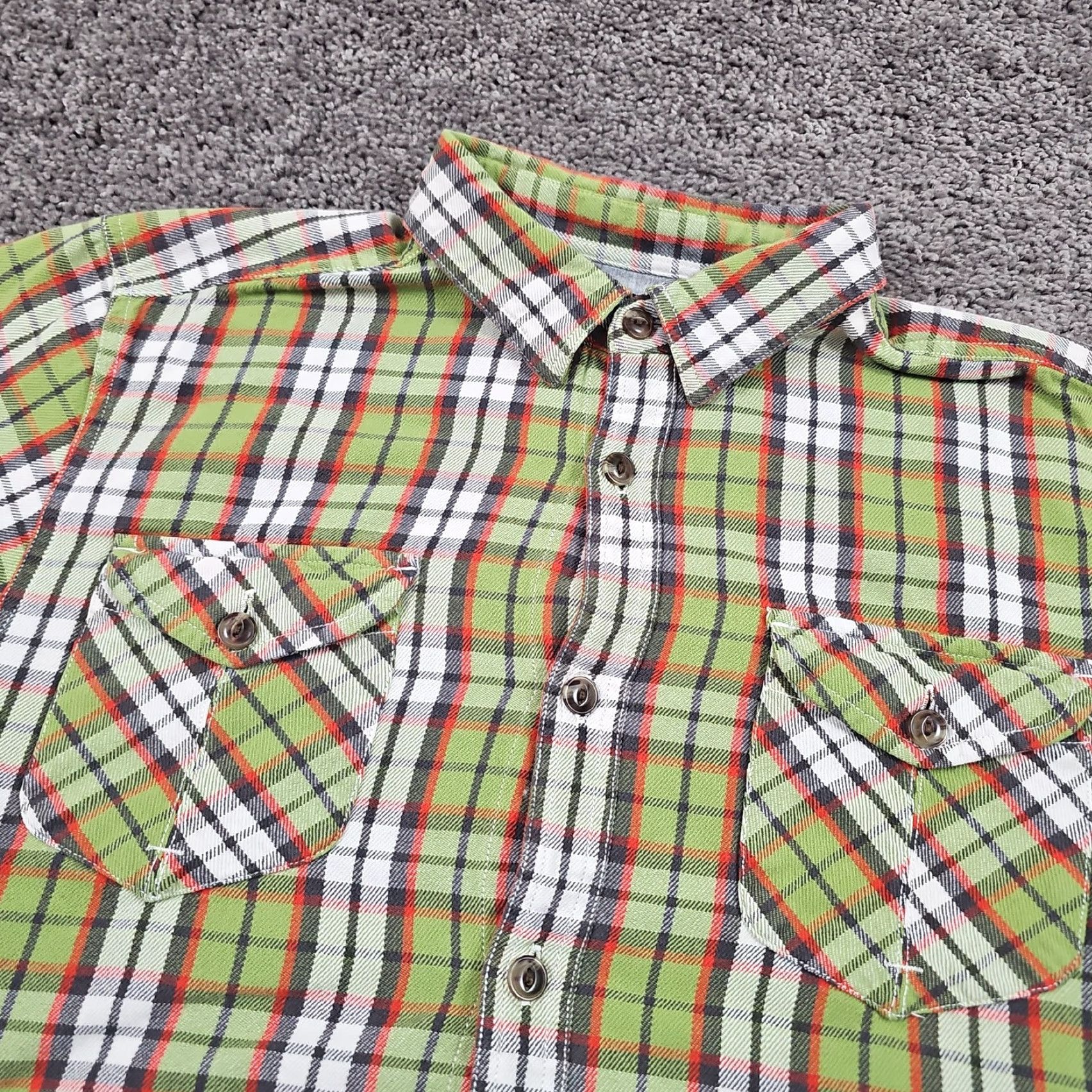 The North Face The North Face Shirt Mens L Green Plaid Flannel Button-Up Outdoors Pockets A65K Size US L / EU 52-54 / 3 - 2 Thumbnail