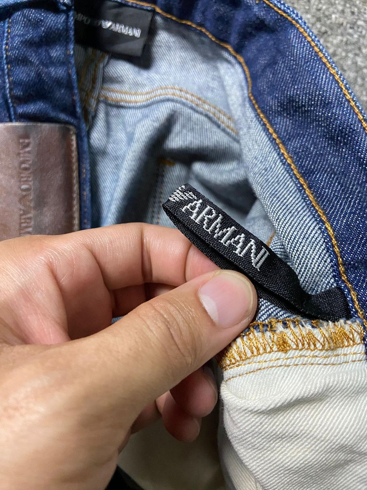 Emporio Armani Emporio Armani Regular Cut Jeans (154) Size US 34 / EU 50 - 4 Thumbnail