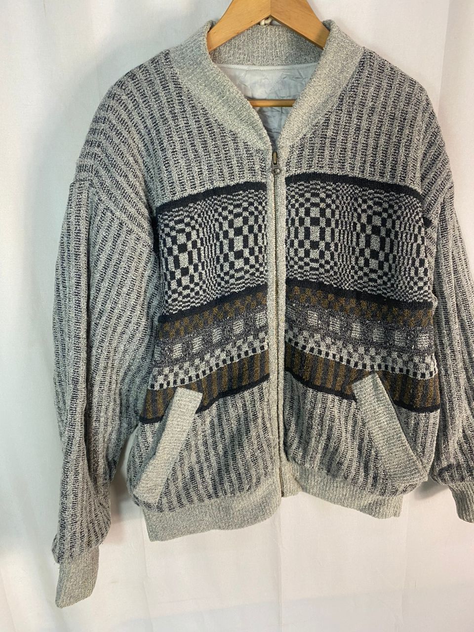 Designer × Japanese Brand × Vintage Jean-Louis scherrer wool knit zipper jacket Size US L / EU 52-54 / 3 - 2 Thumbnail