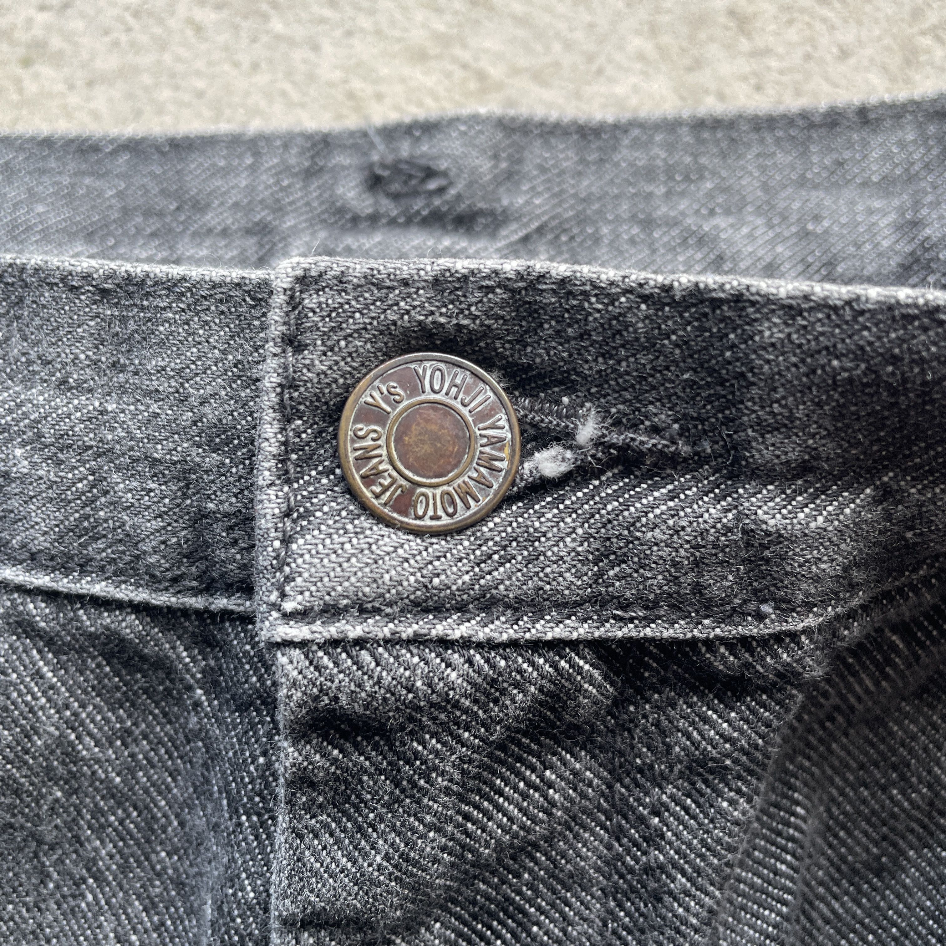 Yohji Yamamoto W30 VINTAGE YOHJI YAMAMOTO Y’S BLACK JEANS FADED DENIM PANTS Size US 30 / EU 46 - 6 Thumbnail