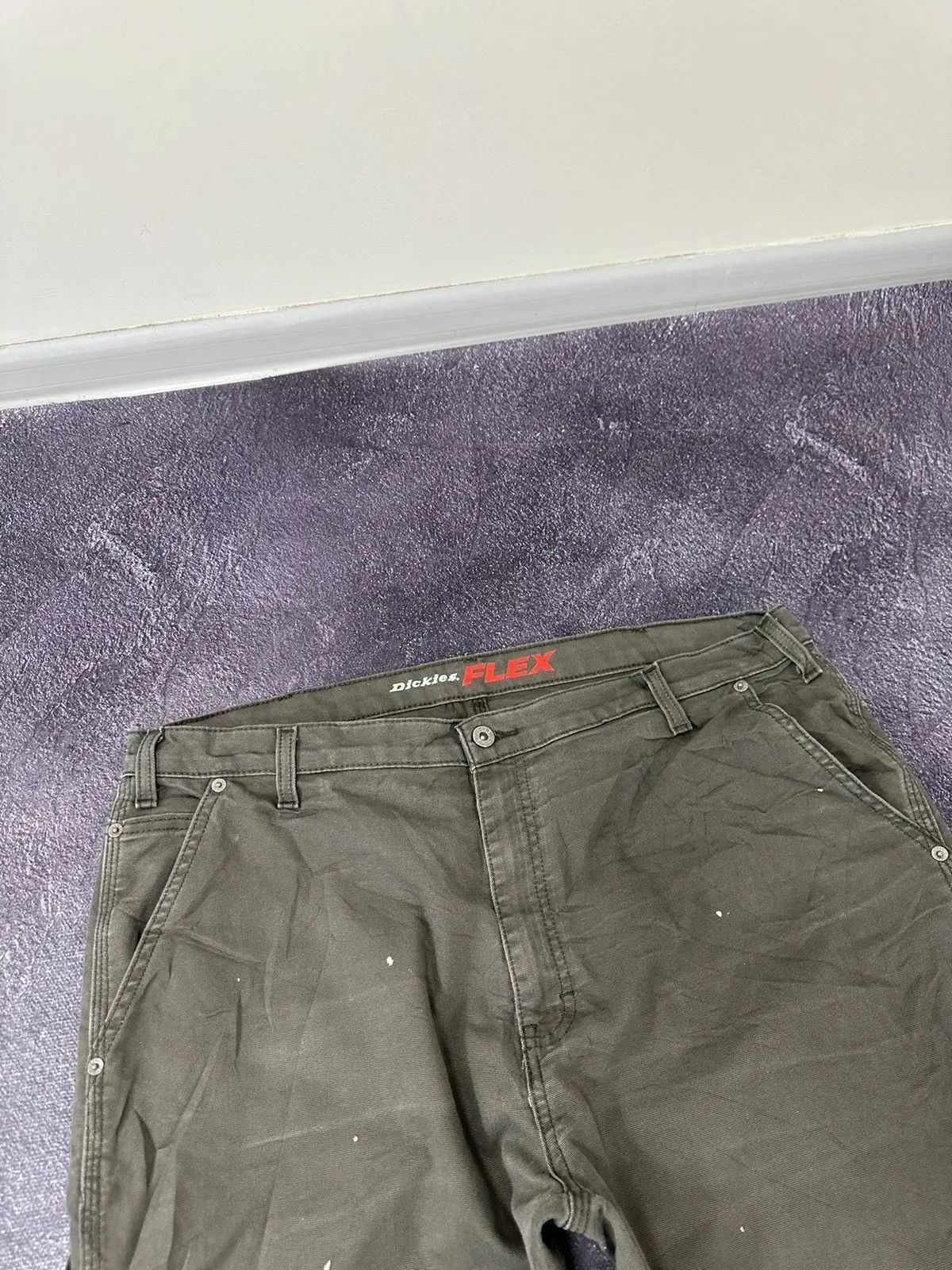 Dickies × Vintage Vintage Dickies USA Olive Work Hype Carpenter Pants Size US 40 / EU 56 - 9 Thumbnail