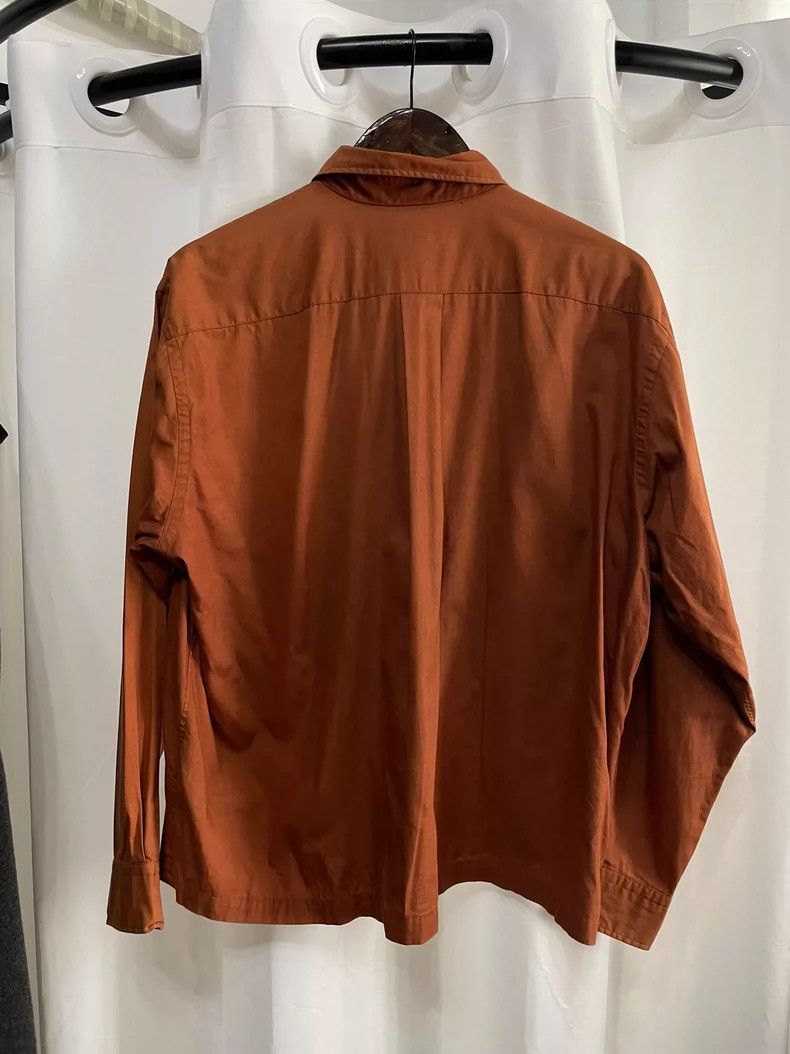 Comme des Garcons Comme des Garcons size os Medieval Orange Long Sleeve Shir Size US M / EU 48-50 / 2 - 2 Thumbnail