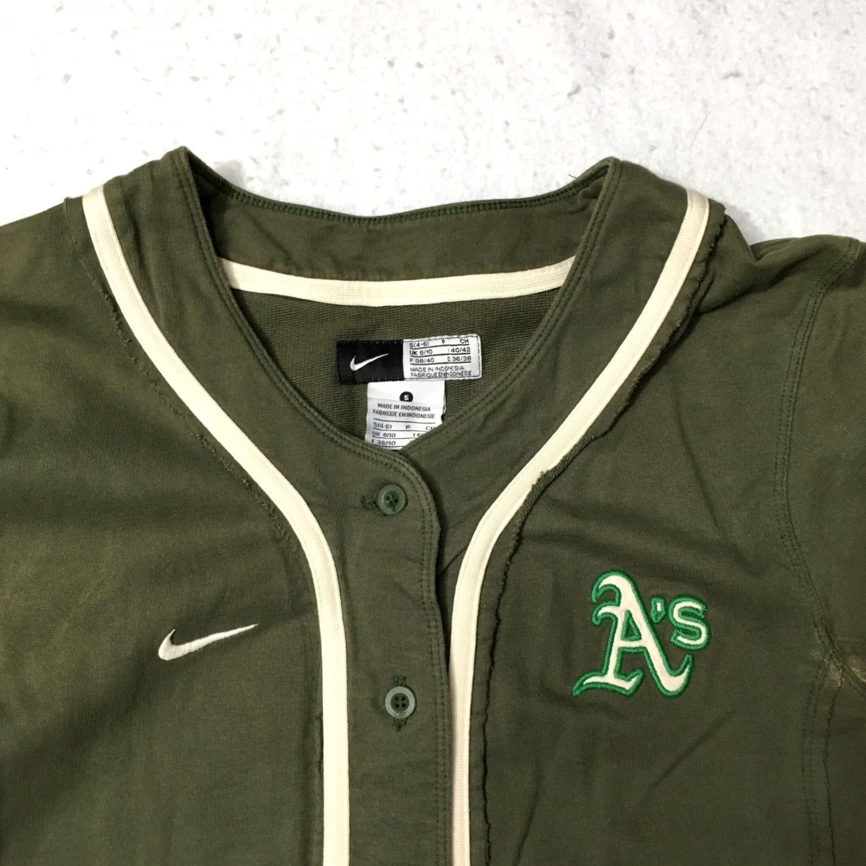 Nike Nike Oakland Athletics Baseball Jersey Shirt Small Embroidered Button Up A's Women Green Size S / US 4 / IT 40 - 2 Thumbnail