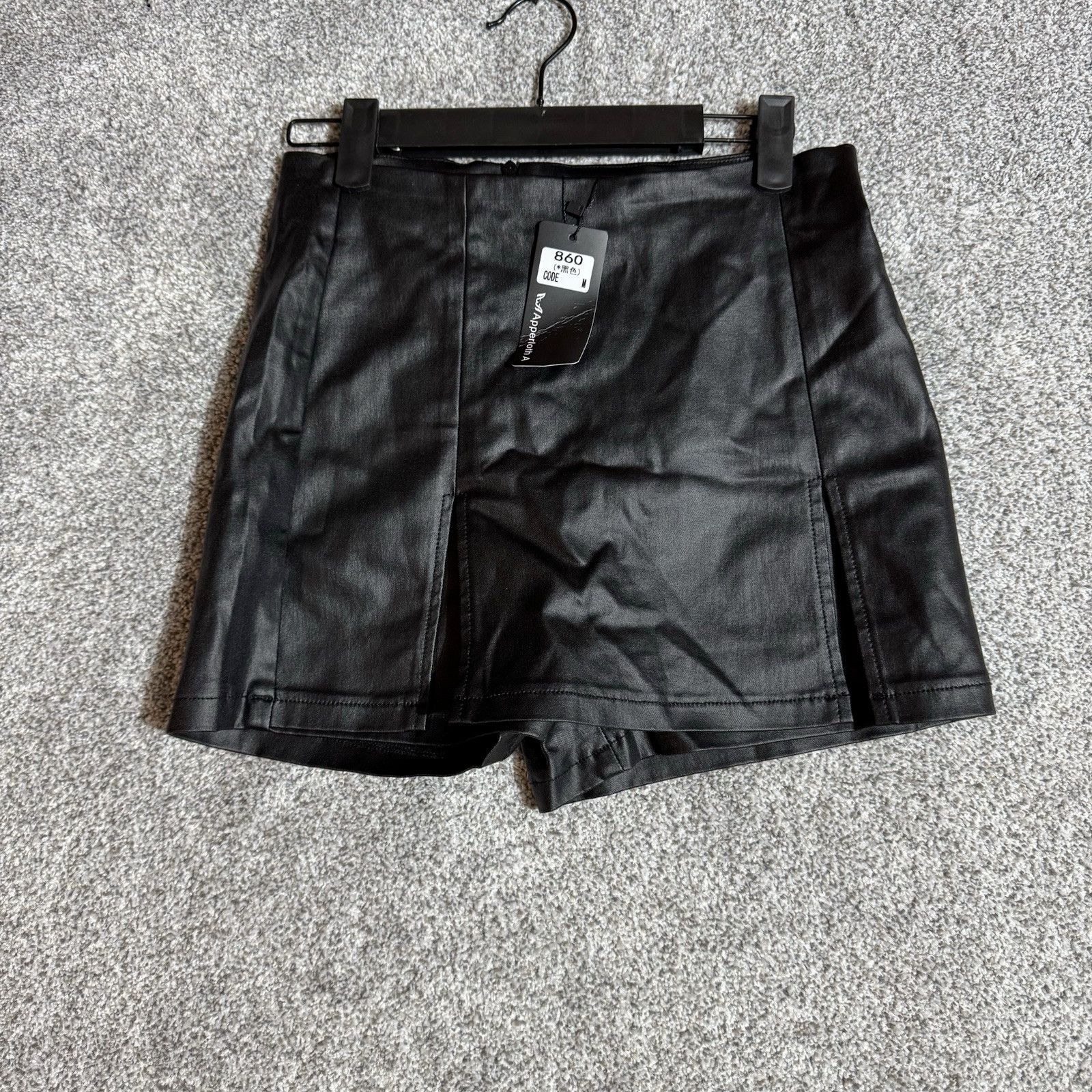 Other Faux Leather Skort M Edgy Streetwear Biker Y2K Grunge Punk Size 26" / US 2 / IT 38 - 1 Thumbnail