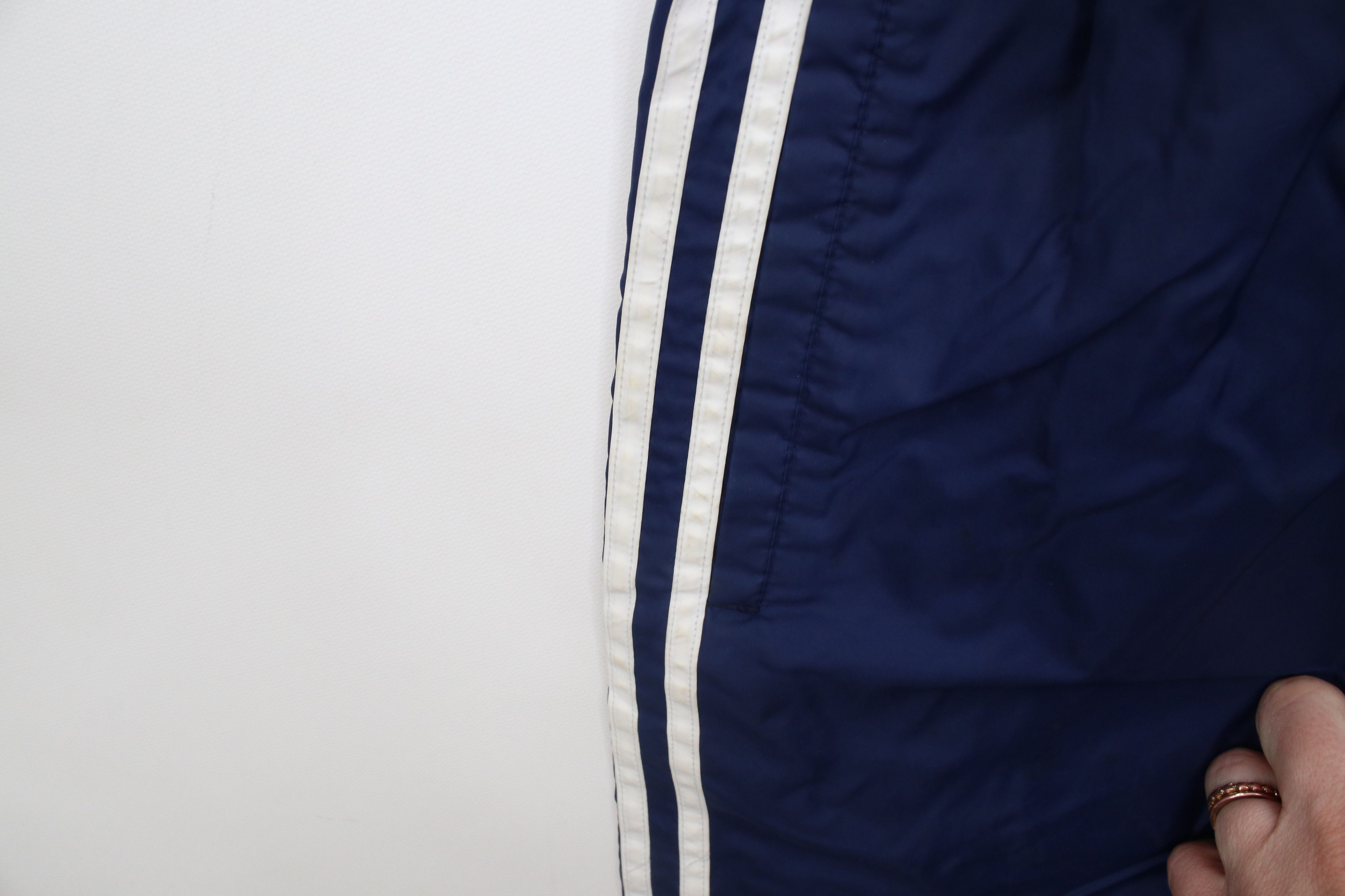 Adidas Vintage 90s Adidas Lined Tearaway Windbreaker Pants Blue Size US 34 / EU 50 - 9 Thumbnail
