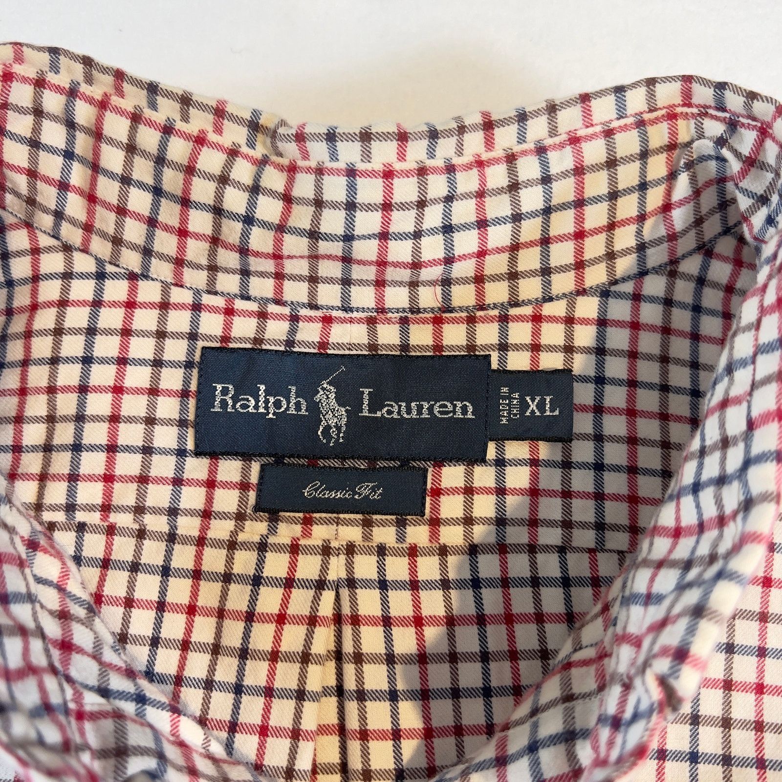 Ralph Lauren Ralph Lauren Button Shirt Men XL Classic Fit Red Brown Blue Size US L / EU 52-54 / 3 - 2 Thumbnail