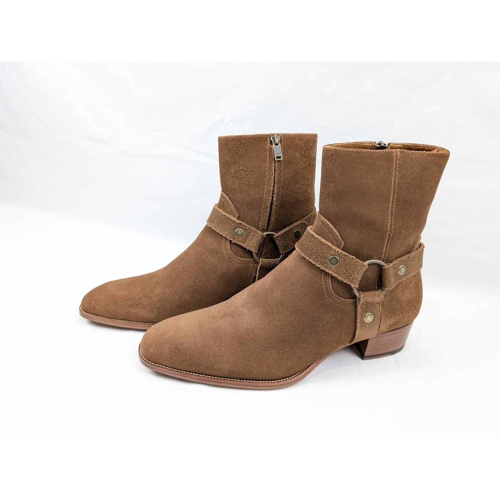 Saint Laurent Paris o1rshd1 Q:2 / Wyatt 40 Harness Boots in Camar 41.5 Size US 8.5 / EU 41-42 - 19 Thumbnail