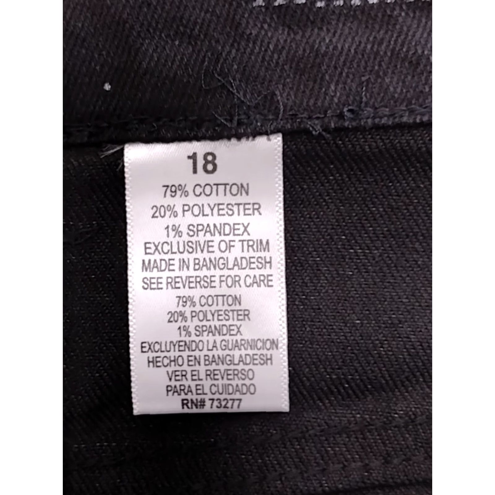 Vintage Sonoma Women’s High Rise Bermuda Shorts Jeans Black 18 Bermuda Style Plus Size 18 Womens Black Sonoma Size 26" / US 2 / IT 38 - 5 Thumbnail