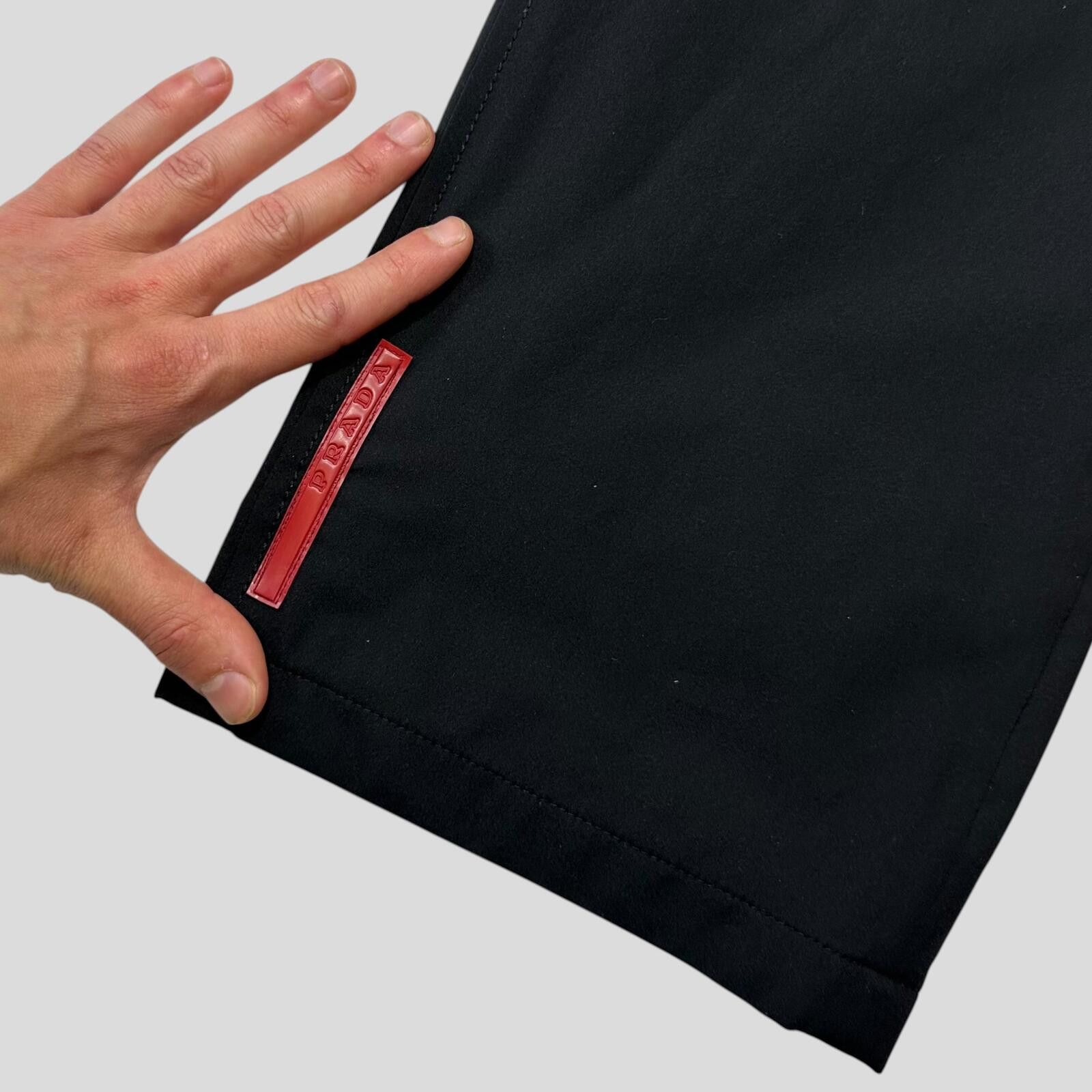 Prada Prada Sport 00’s Goretex Black Mesh Lined Trousers - IT52 Size US 34 / EU 50 - 2 Thumbnail