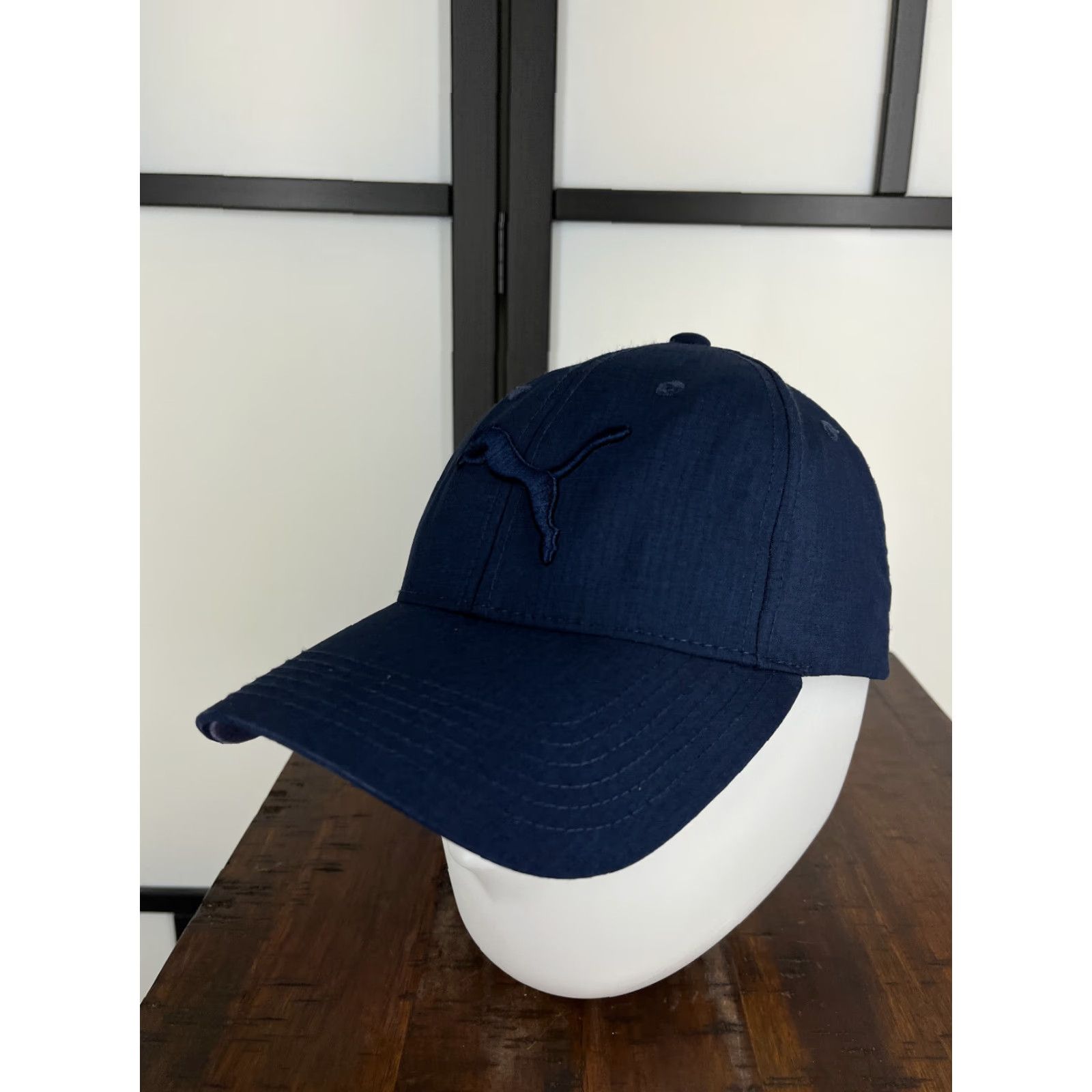 Puma PUMA Hat Cap Snap Back Adult One Size Blue Embroidered Logo Cotton Polyester Size ONE SIZE - 4 Thumbnail