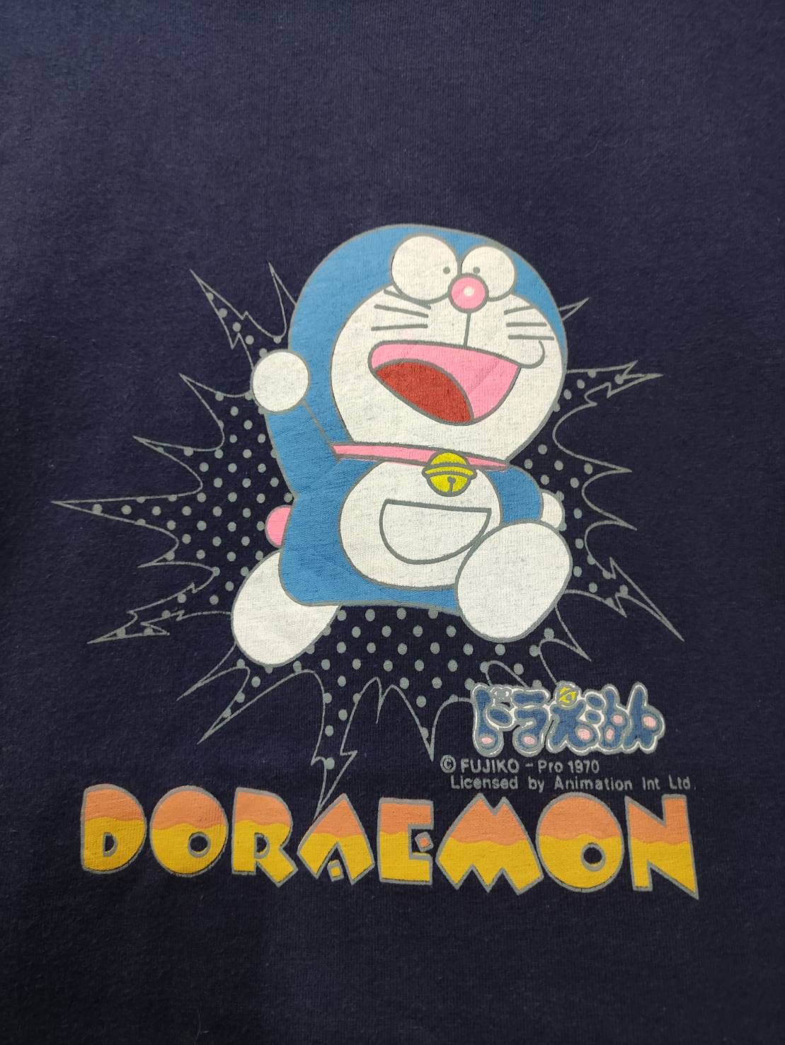 Anime Vtg Fujiko Pro 1970 Doreamon Licensed T-Shirt Size US L / EU 52-54 / 3 - 3 Thumbnail