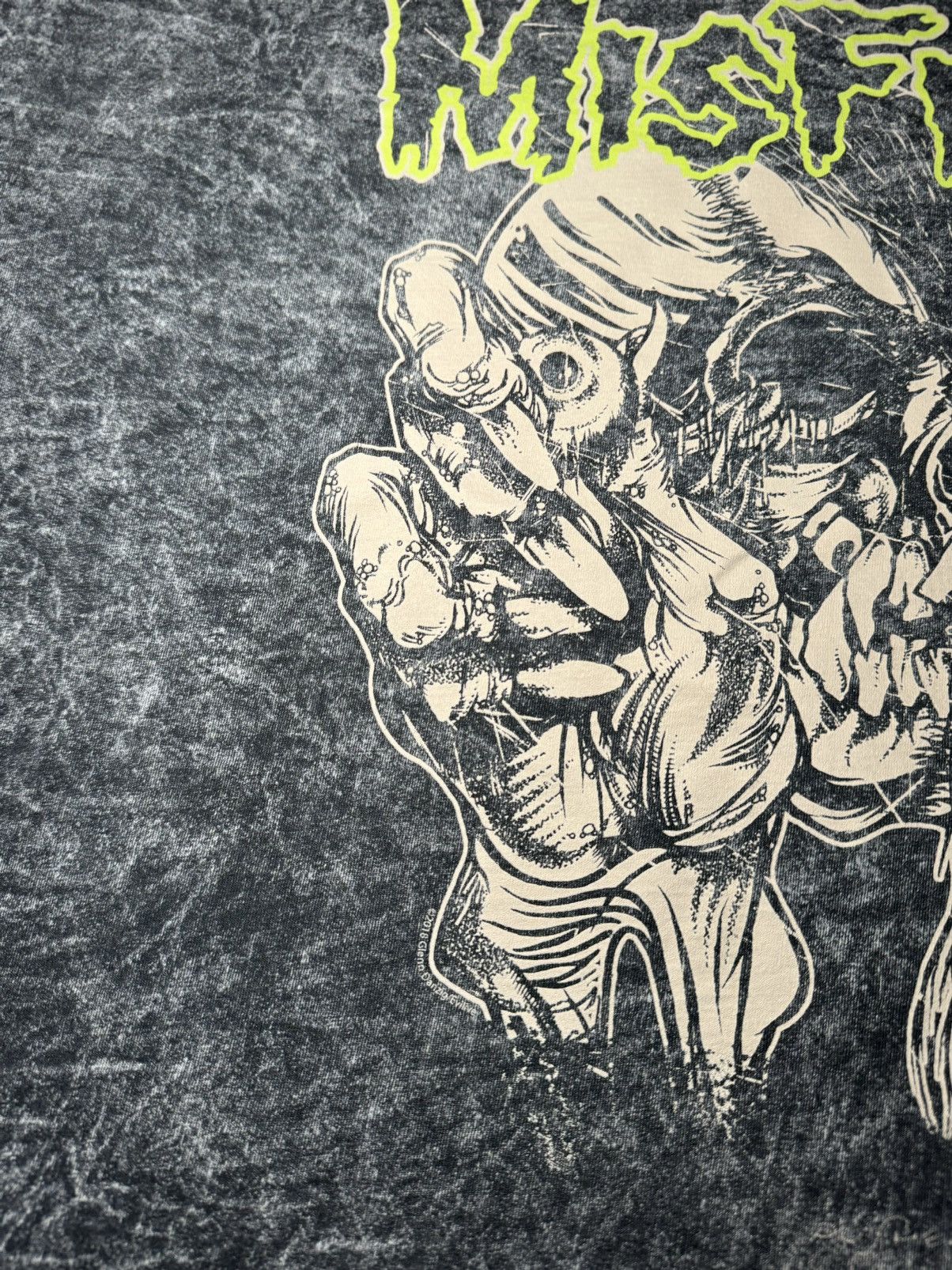 Band Tees Rare 2016 Misfits acid wash Graphic band tee grail Size US XXL / EU 58 / 5 - 4 Thumbnail