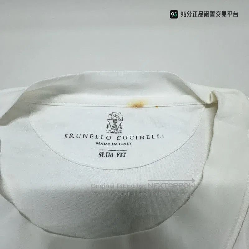 Brunello Cucinelli Brunello Cucinelli Logo Crew Neck Short Sleeve T. Size US M / EU 48-50 / 2 - 2 Thumbnail