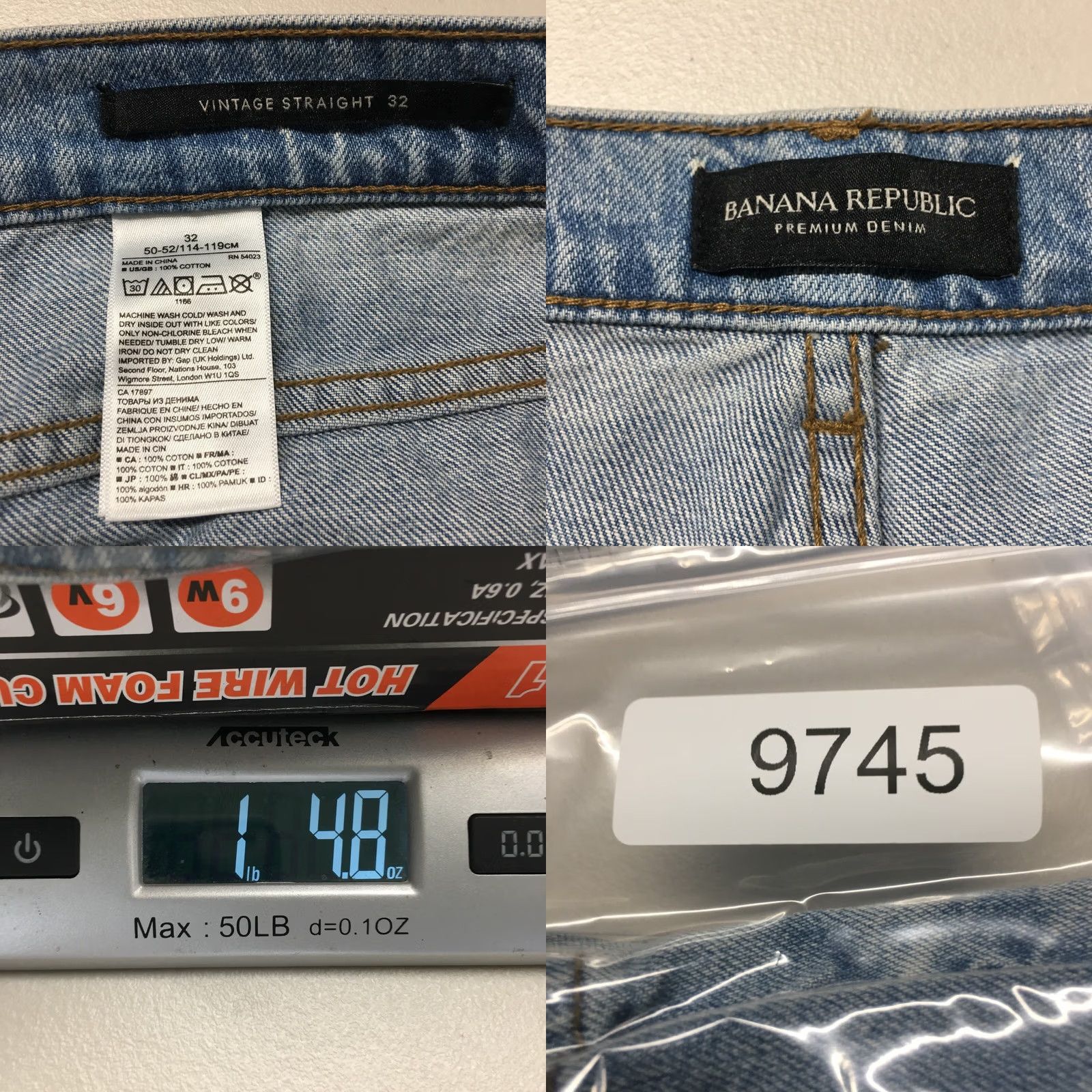 Banana Republic Banana Republic Jeans Womens 32 Blue Light Wash Straight 5 Pockets Size 24" / US 00 / IT 34 - 9 Thumbnail
