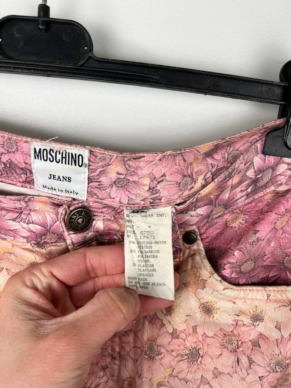 Moschino × Vintage Moschino Jeans flowers pant woman size 30 Size 30" / US 8 / IT 44 - 5 Thumbnail