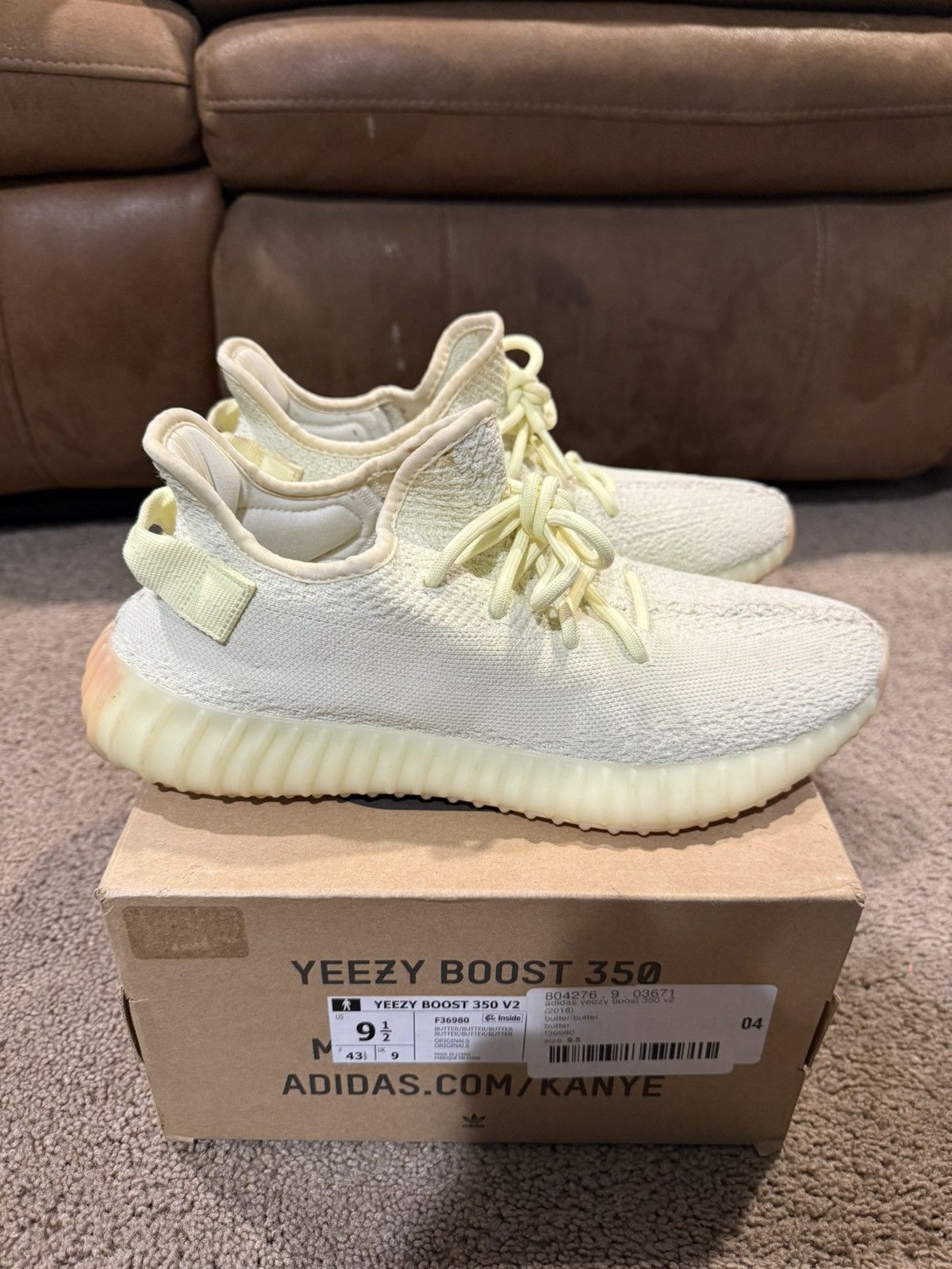Yeezy Yeezy Butter 350 V2 Size US 9.5 / EU 42-43 - 3 Thumbnail