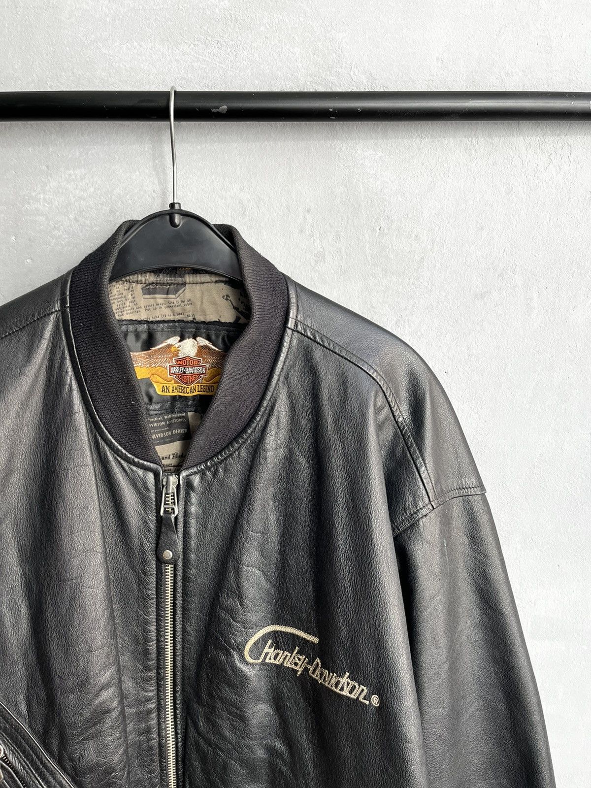 Harley Davidson × Vintage Harley Davidson leather jacket vintage Size US L / EU 52-54 / 3 - 3 Thumbnail