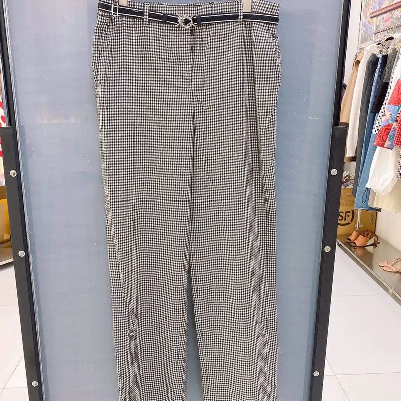 Miu Miu Black Cotton Casual Pants for Women 0089
