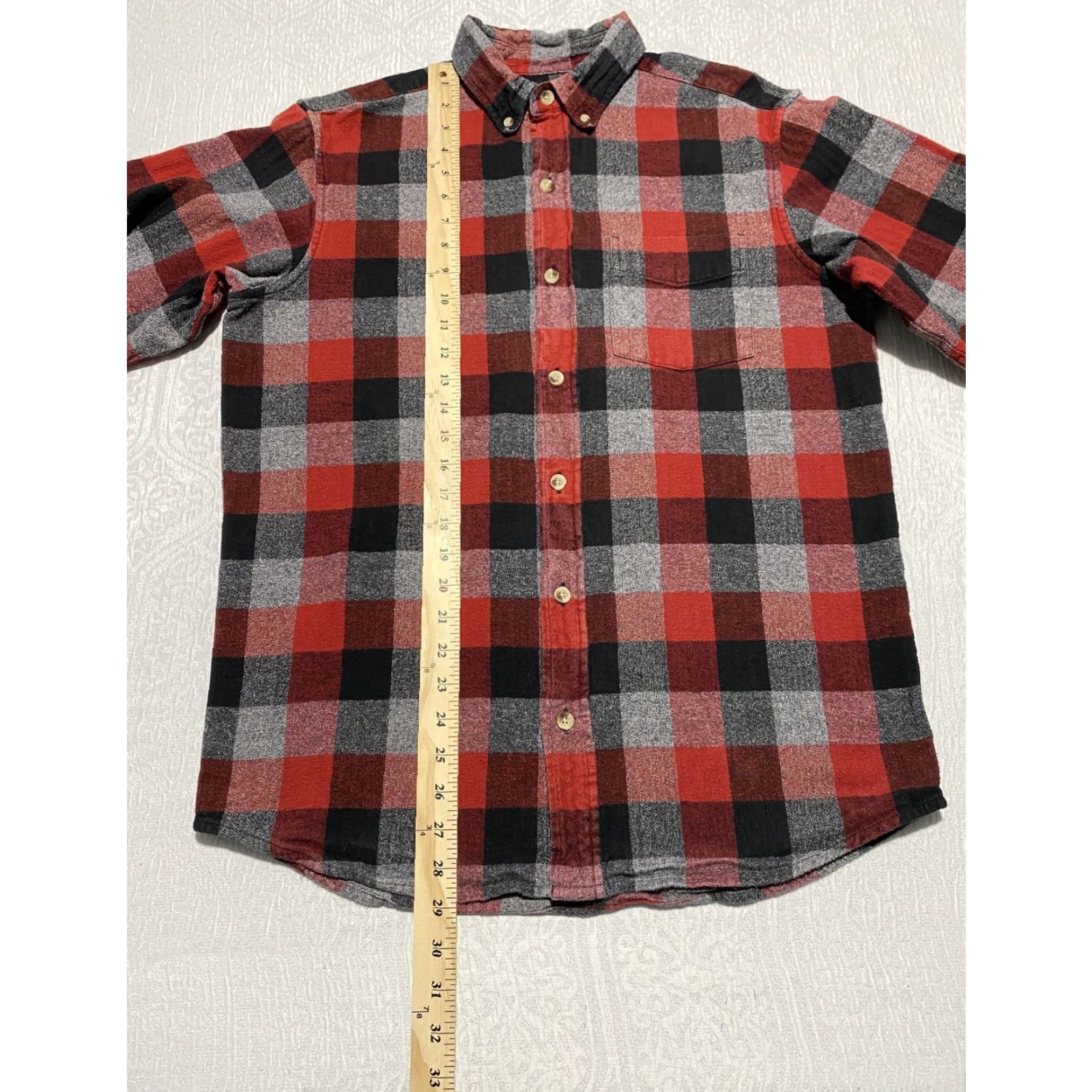 Vintage Red Head Shirt Mens Medium Plaid Flannel Button Down Outdoor Size US M / EU 48-50 / 2 - 3 Thumbnail