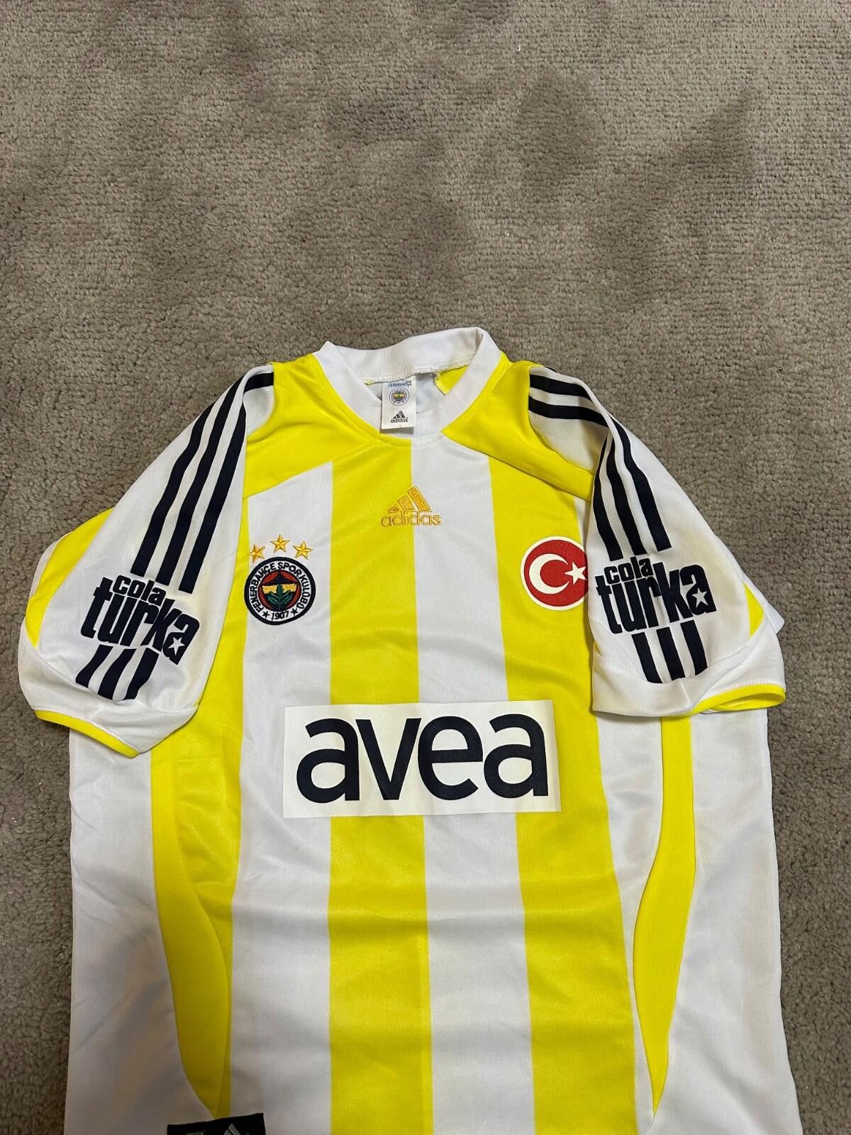 Adidas 2007-08 Adidas Fenerbahce Away Football Shirt Soccer Jersey Size US S / EU 44-46 / 1 - 6 Thumbnail