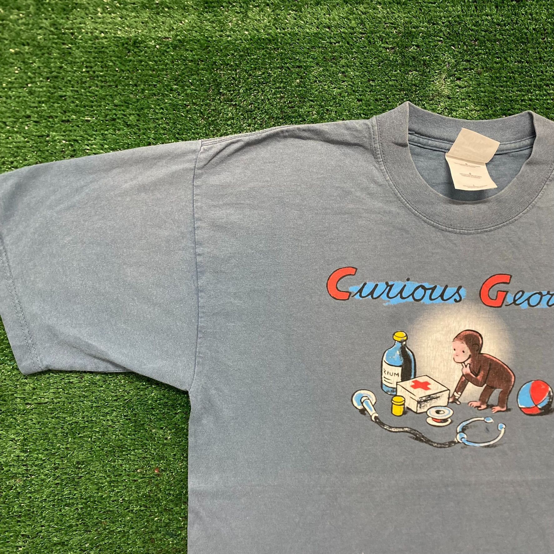 Vintage Vintage Y2K Essential Curious George Cartoon T-Shirt Size US L / EU 52-54 / 3 - 2 Thumbnail