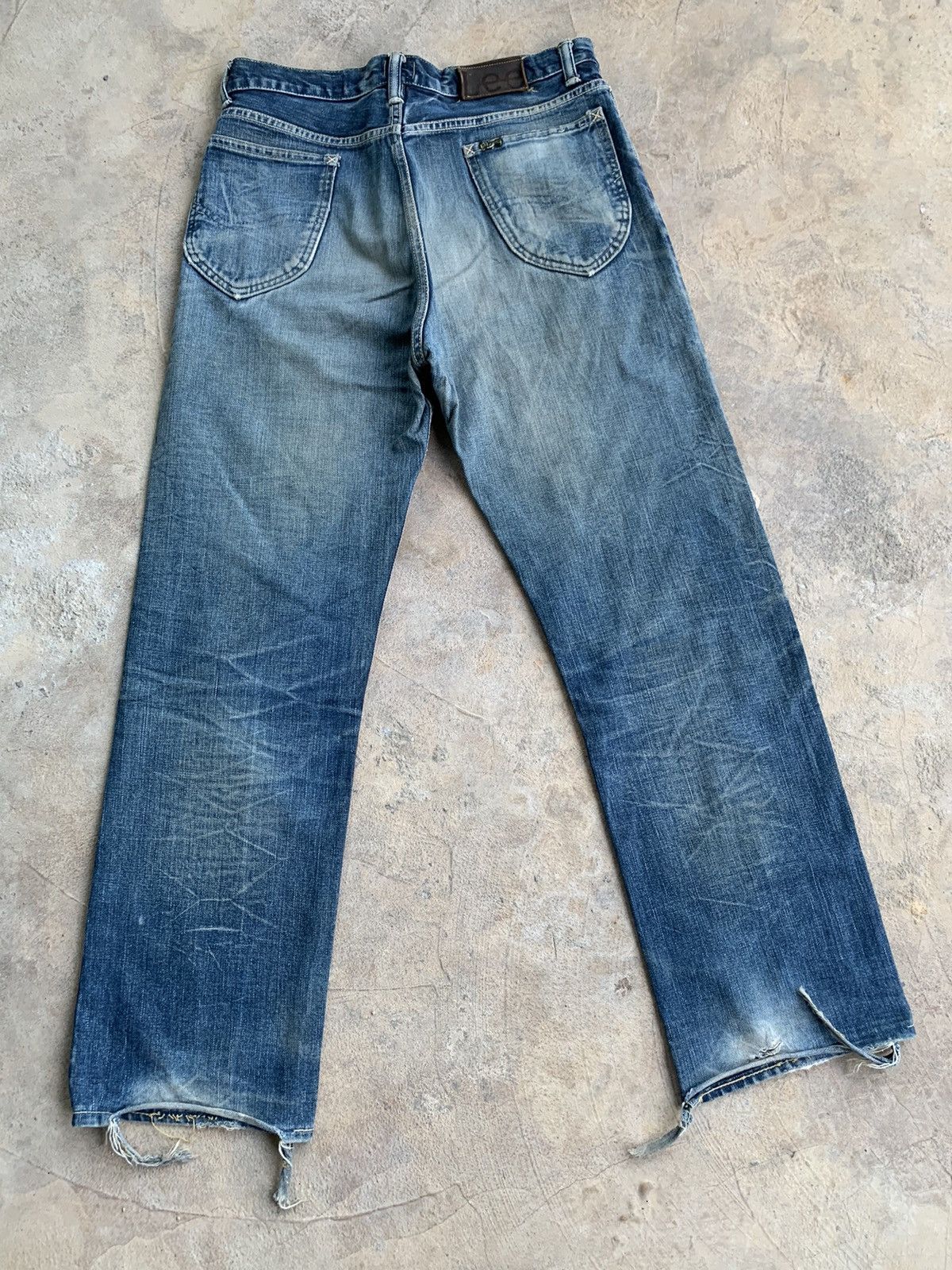 Lee Vintage Lee Raiders Selvedge Rusty Distressed Denim Size US 32 / EU 48 - 2 Thumbnail