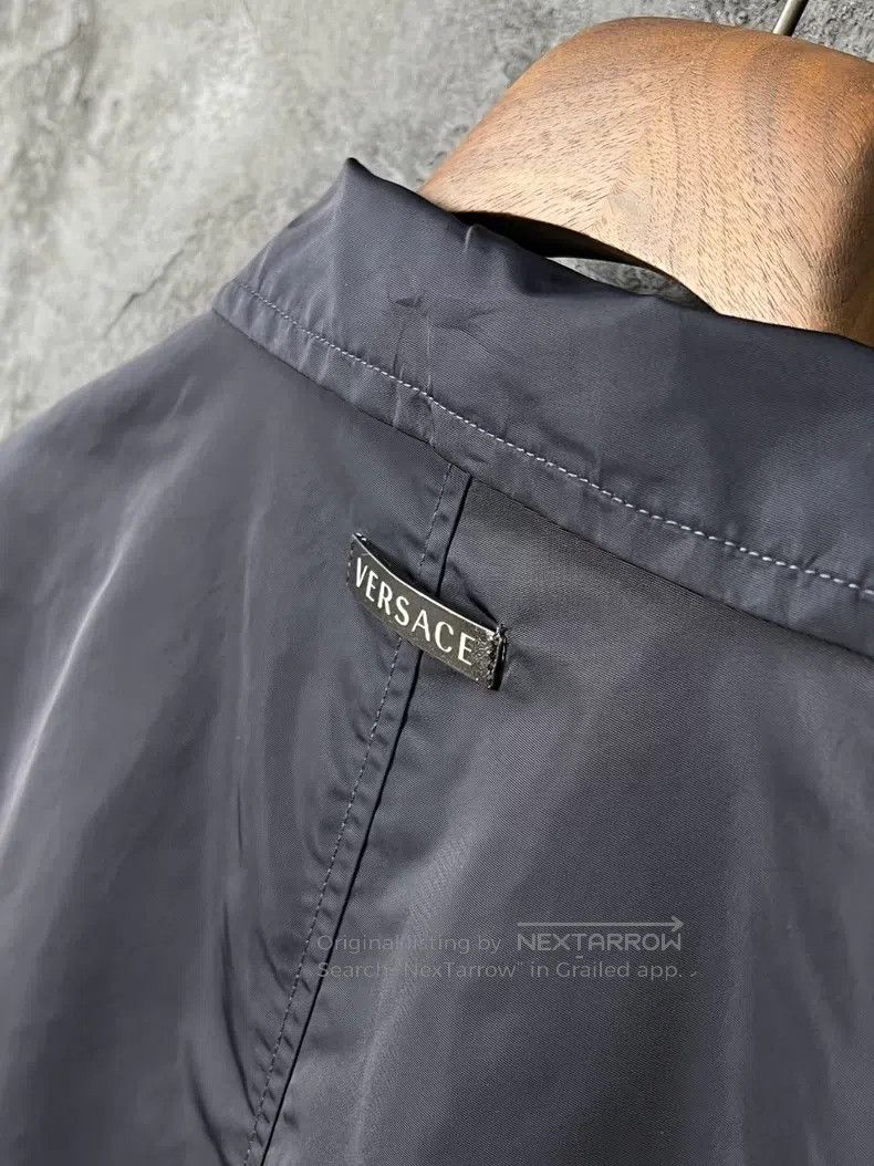 Versace Versace Leather label small logo trench coat on the back Size US XL / EU 56 / 4 - 6 Thumbnail
