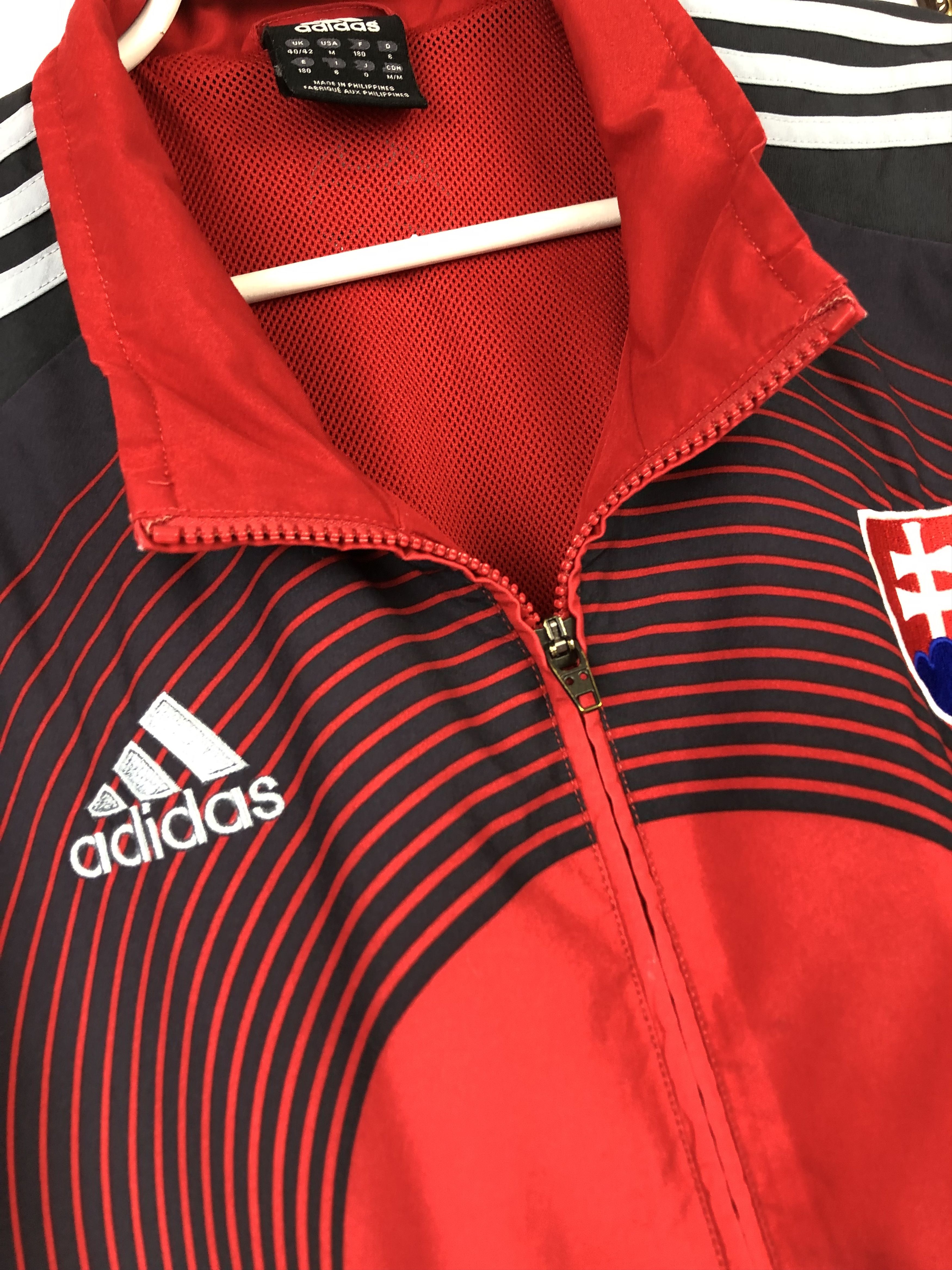 Adidas × Vintage Vintage Adidas Slovakia Football Jacket Soccer Track Size US M / EU 48-50 / 2 - 4 Thumbnail