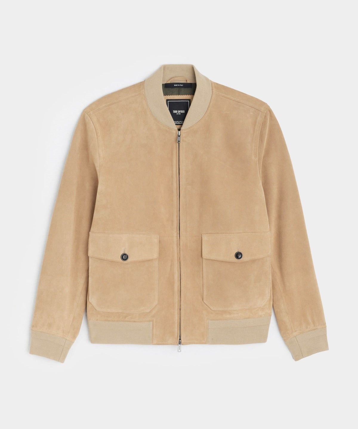Todd Snyder Italian Suede Bomber Jacket Size US M / EU 48-50 / 2 - 1 Thumbnail