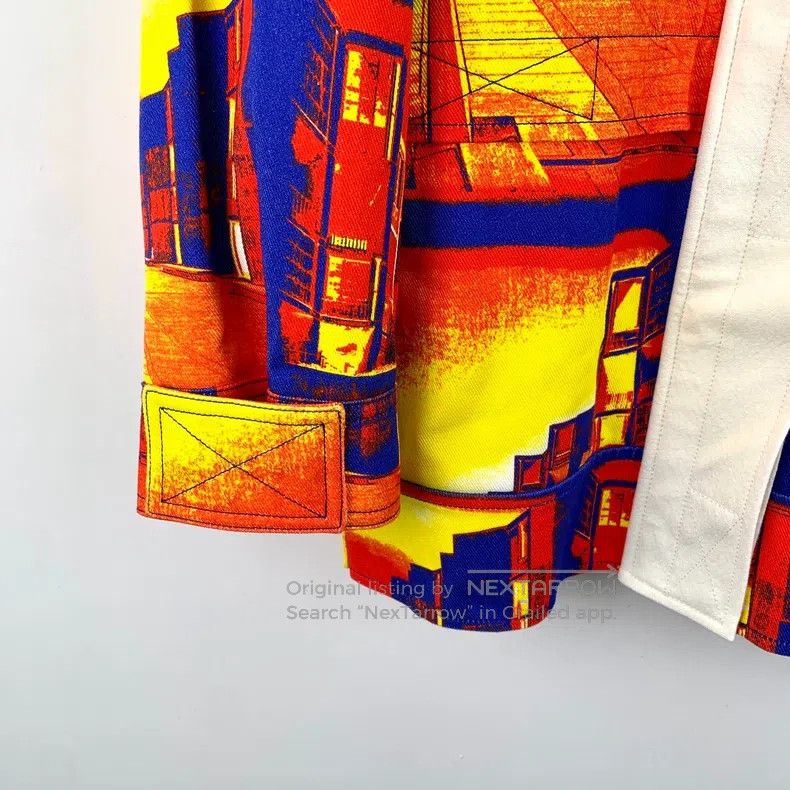 Louis Vuitton Louis Vuitton 23 Color-Block Sunset Print Cotton Long Slee Size XXS / US 00 / IT 34 - 4 Thumbnail