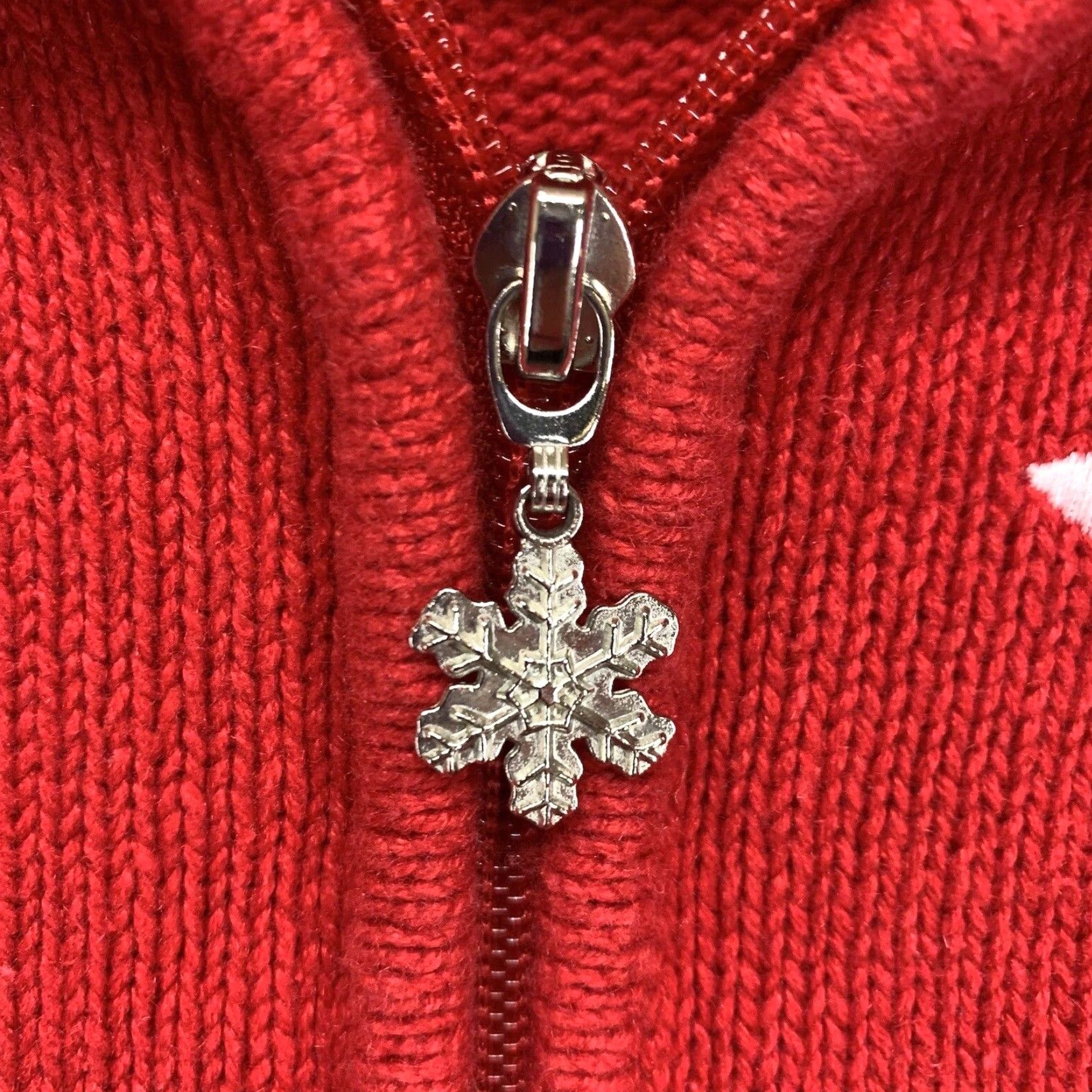 Vintage VINTAGE Southern Lady Womens Vest Sweater Geometric Snowflake Zipper Holiday Christmas Red L Adult Large Womens Size L / US 10 / IT 46 - 7 Thumbnail