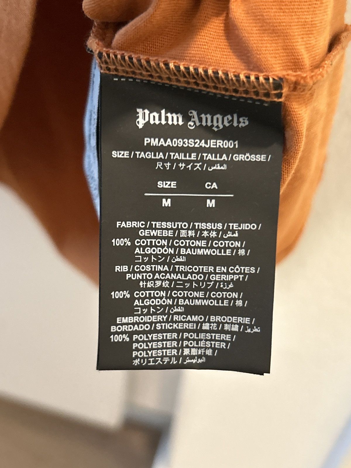 Palm Angels Palm Angels Classic Logo Orange T-Shirt fits Small Size US M / EU 48-50 / 2 - 6 Thumbnail